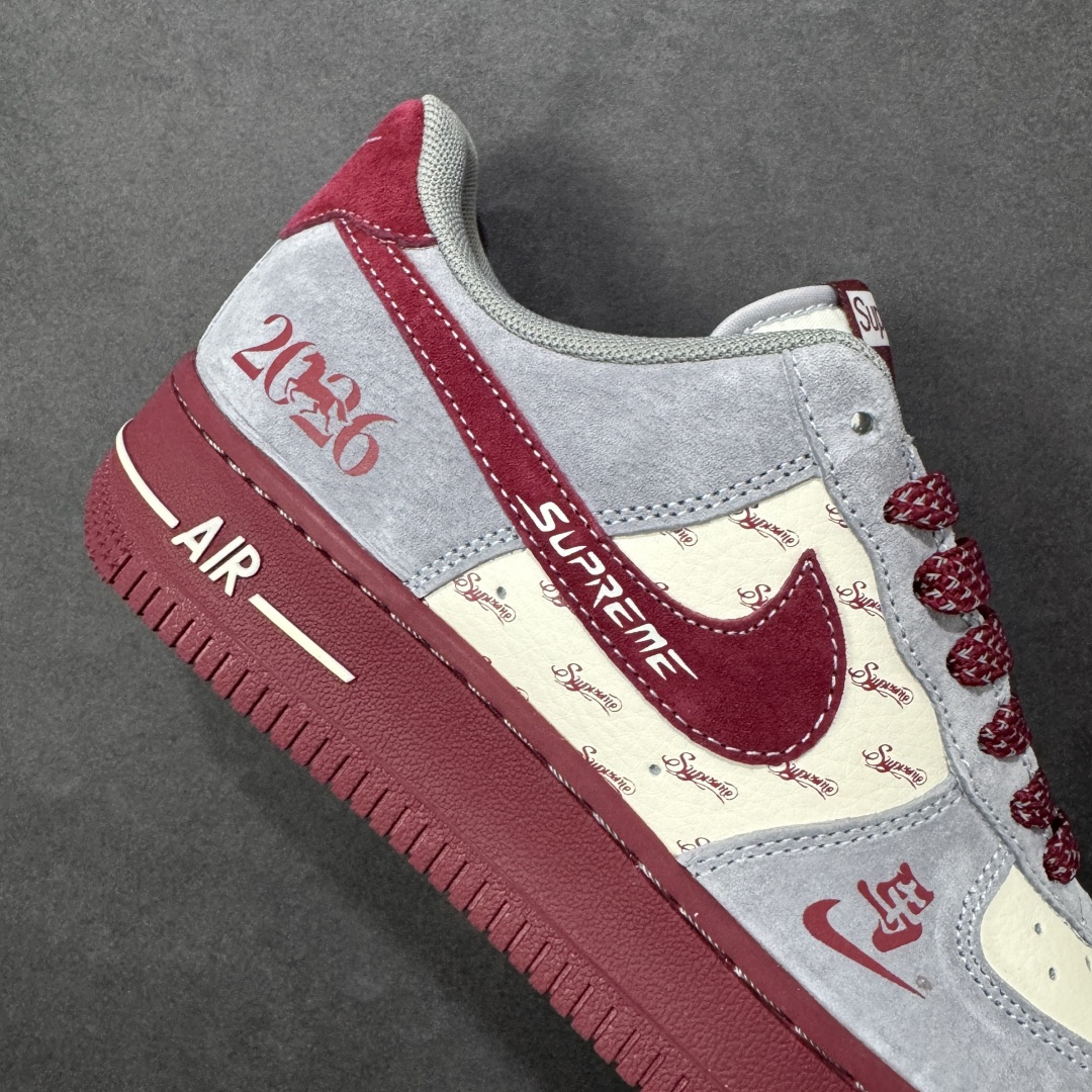 图片[6]-【定制版】Nike Air Force 1\’07 Low 马年限定 空军一号低帮休闲板鞋  #原楦头原纸板 高端定制鞋盒 原厂鞋底 超高清洁度 细节完美 货号：JP2026-136  尺码：36 36.5 37.5 38 38.5 39 40 40.5 41 42 42.5 43 44 44.5 45-选品中心