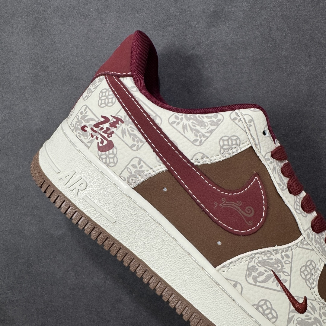 图片[6]-【定制版】Nike Air Force 1\’07 Low 马年限定联名 白棕铜钱风 空军一号低帮休闲板鞋  #原楦头原纸板 高端定制鞋盒 原厂鞋底 超高清洁度 细节完美 货号：DW8806-007  尺码：36 36.5 37.5 38 38.5 39 40 40.5 41 42 42.5 43 44 44.5 45-选品中心