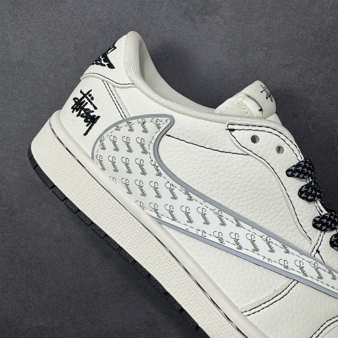 图片[6]-【定制版】Air Jordan 1 Low AJ1 乔1 斯图西倒钩 高端定制 低帮复古篮球鞋  #定制皮料 原厂3D打印 定制鞋盒 原楦原纸板 纯正空军版型 内置全掌气垫 货号：HH7518-086  尺码：36 36.5 37.5 38 38.5 39 40 40.5 41 42 42.5 43 44 44.5 45-选品中心