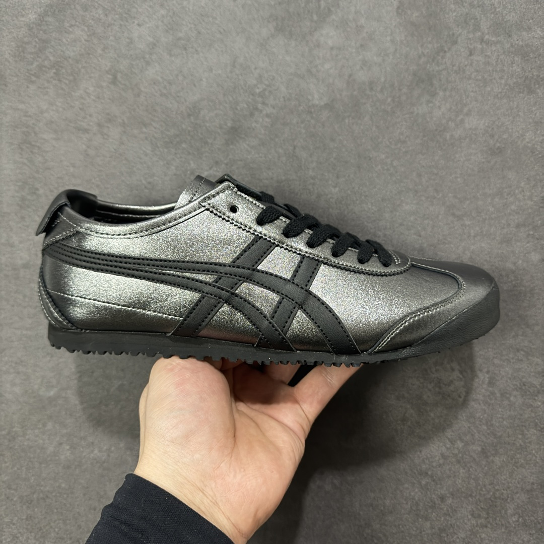 【公司级】亚瑟士 OnitsukaTiger/鬼塚虎 Mexico 66 头层皮面 低邦休闲跑步鞋 货号:1183B566-022 尺码:36 37 37.5 38 39 39.5 40.5 41.5 42 42.5 43.5 44 44.5 45-选品中心