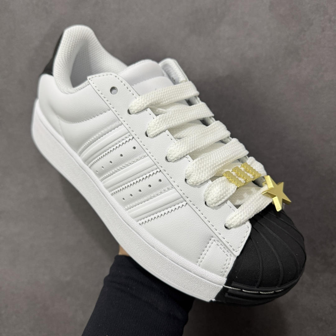 图片[3]-【公司级】adidas originals Superstar ST 舒适贴合 板鞋 男女款 黑白色贝壳头系列低帮经典百搭休闲运动板鞋 货号：IH6679 尺码：35 36 36.5 37 38 38.5 39 40 40.5 41 42 42.5 43 44 45-选品中心