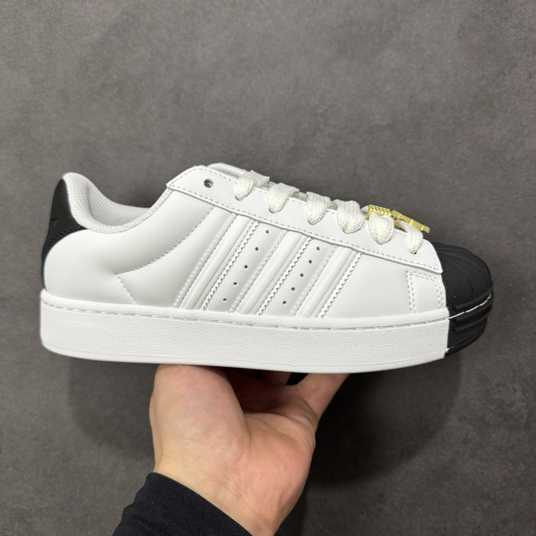 【公司级】adidas originals Superstar ST 舒适贴合 板鞋 男女款 黑白色贝壳头系列低帮经典百搭休闲运动板鞋 货号:IH6679 尺码:35 36 36.5 37 38 38.5 39 40 40.5 41 42 42.5 43 44 45-选品中心