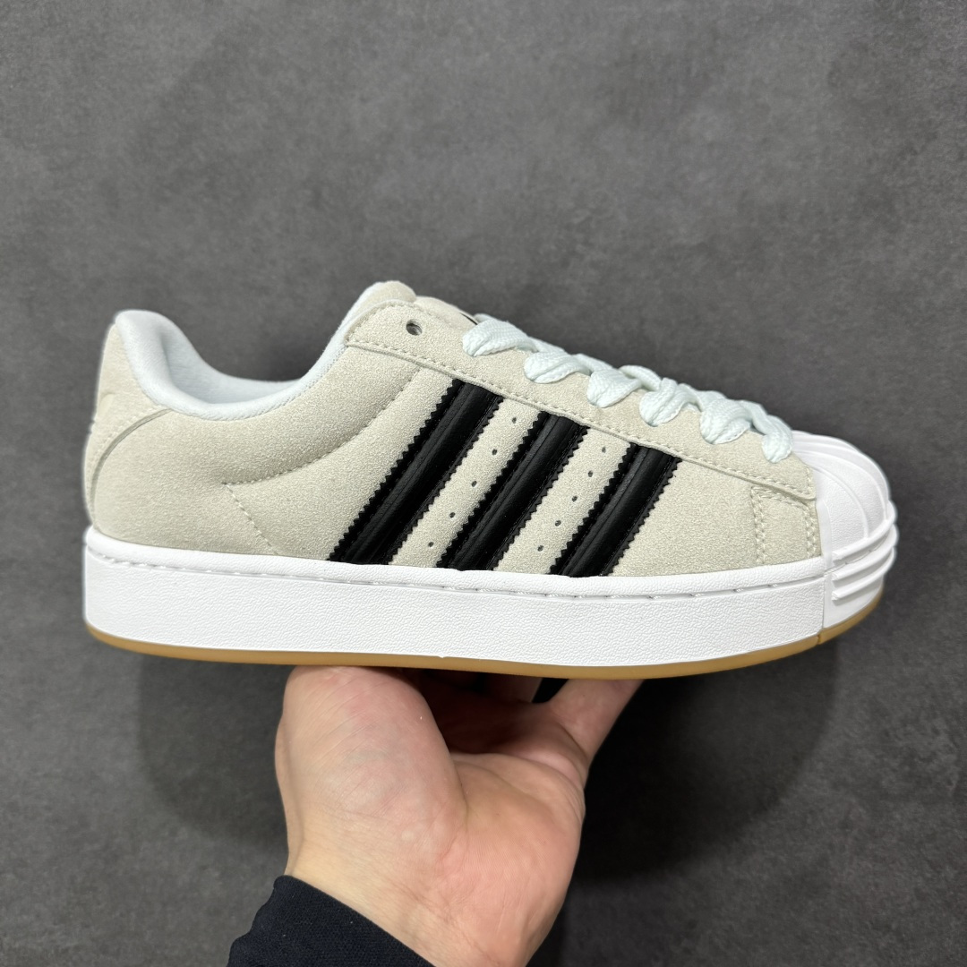 【公司级】adidas originals Superstar ST 舒适贴合 板鞋 男女款 灰黑色贝壳头系列低帮经典百搭休闲运动板鞋 货号:KI3511 尺码:35 36 36.5 37 38 38.5 39 40 40.5 41 42 42.5 43 44 45-选品中心