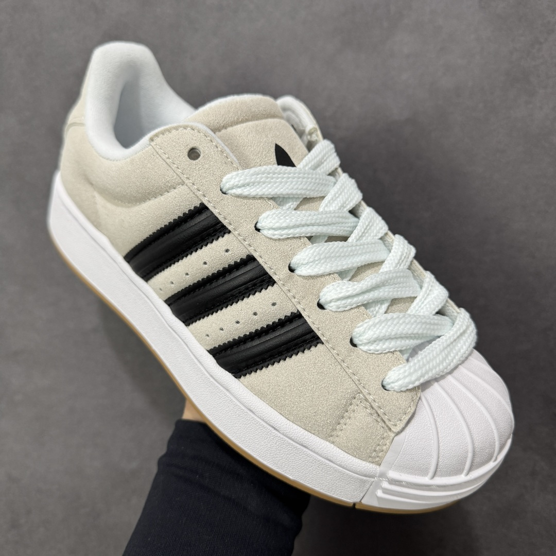 图片[3]-【公司级】adidas originals Superstar ST 舒适贴合 板鞋 男女款 灰黑色贝壳头系列低帮经典百搭休闲运动板鞋 货号：KI3511 尺码：35 36 36.5 37 38 38.5 39 40 40.5 41 42 42.5 43 44 45-选品中心