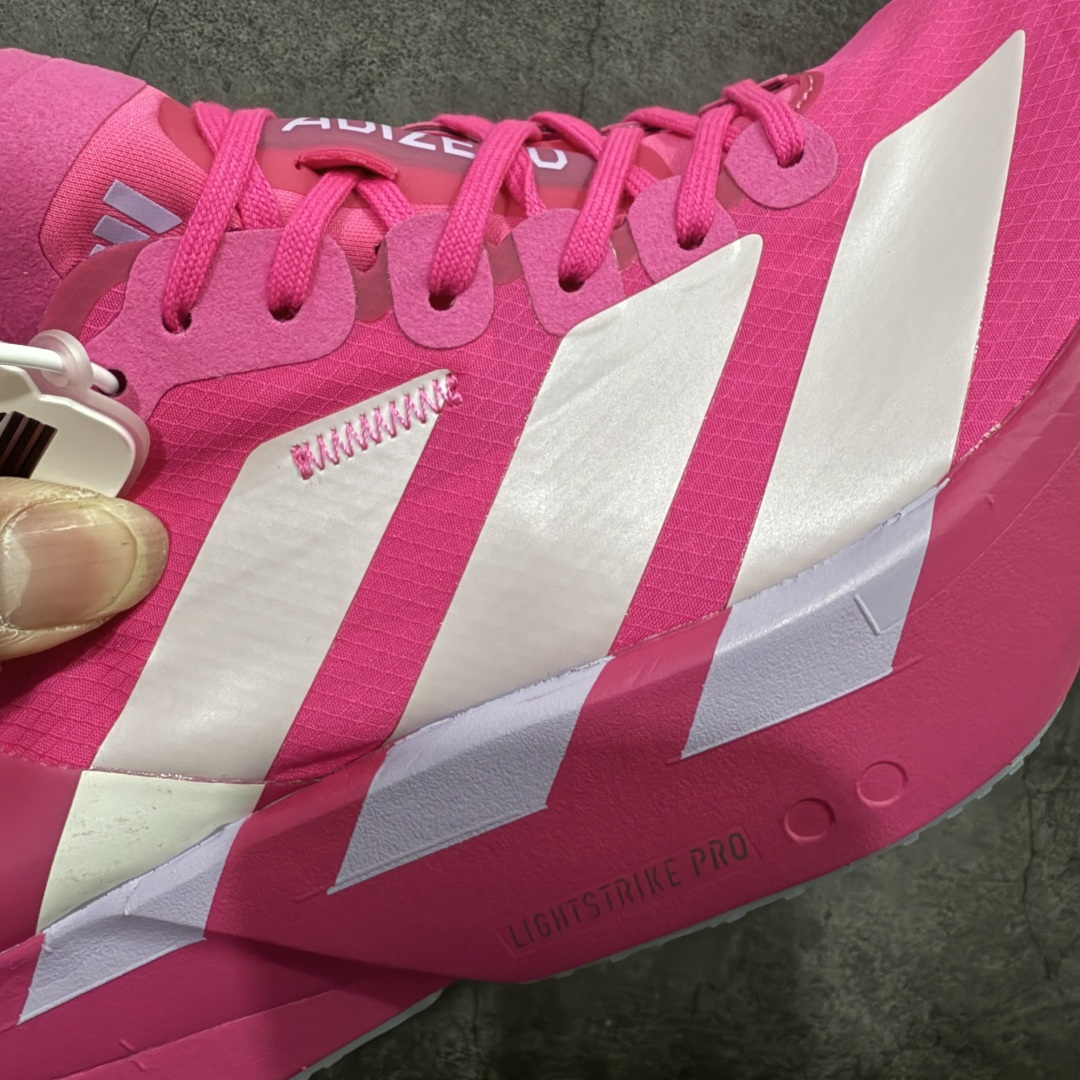 图片[4]-【NO.1纯原】Adidas Adizero Adios Pro 4 M竞训跑步鞋 JR1269 市场独一档品质 区别所有版本 原鞋购入开发数月 原材料 原档案打造 细节版型一比一 独立双层组合底私模. 搭配ENERGYRODS 2.0真碳柱，每一步都动力满满 鞋面用的是Lightlock技术，轻透又贴合，就像给脚定制的一样。 中底是全掌Lightstrike Pro泡棉，软弹感超绝 真正一比一还原真实脚感💪🏻 尺码：36 36.5 37 38 38.5 39 40 40.5 41 42 42.5 43 44 44.5 45 46-选品中心