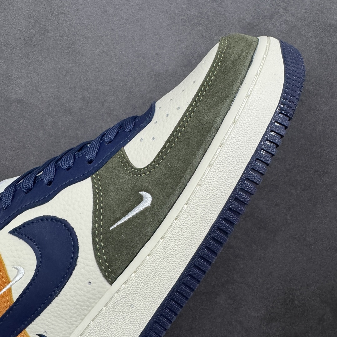 图片[5]-【定制版】NIke Air Force 1 \’07 Low “野林橙蓝” 空军一号低帮 运动鞋 休闲鞋 折边针车 工艺难度大 原楦头原纸板 高端定制鞋盒 原厂鞋底 超高清洁度 细节完美 货号：DF0188-124 尺码：36 36.5 37.5 38 38.5 39 40 40.5 41 42 42.5 43 44 44.5 45-选品中心