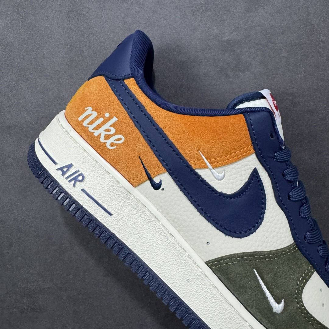 图片[6]-【定制版】NIke Air Force 1 \’07 Low “野林橙蓝” 空军一号低帮 运动鞋 休闲鞋 折边针车 工艺难度大 原楦头原纸板 高端定制鞋盒 原厂鞋底 超高清洁度 细节完美 货号：DF0188-124 尺码：36 36.5 37.5 38 38.5 39 40 40.5 41 42 42.5 43 44 44.5 45-选品中心