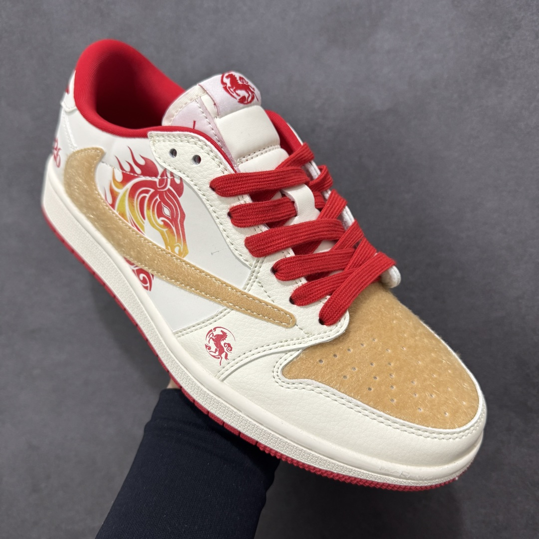 图片[3]-【定制版】Air Jordan 1 Low AJ1 乔1米白色 高端定制 低帮复古篮球鞋 FC1688-250  #定制鞋盒 大厂纯原品质出货 超高清洁度 皮料切割干净无任何毛边 细节完美  尺码：36 36.5 37.5 38 38.5 39 40 40.5 41 42 42.5 43 44 44.5 45-选品中心