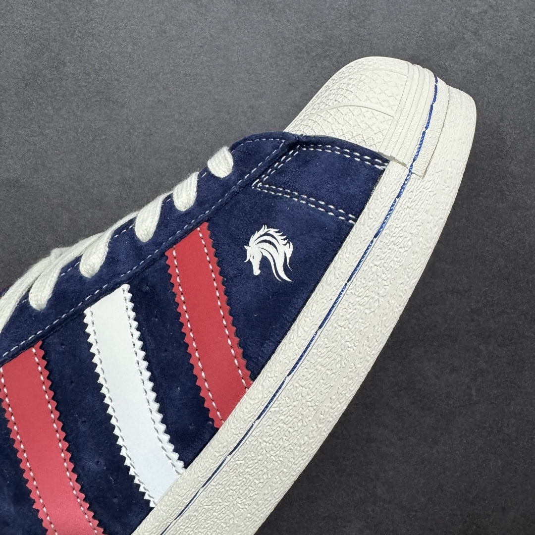 图片[5]-【定制版】AD Originals Superstar 马年限定 贝壳头板鞋 采用全新头层拼接皮革材质 后跟采用特色3D立体印字 渠道正品订单 诠释市场最高工艺水平 全鞋进口头层皮料打造。区别市面普通真标版本，进出专柜无压力 货号：JY8925 尺码：36-45-选品中心