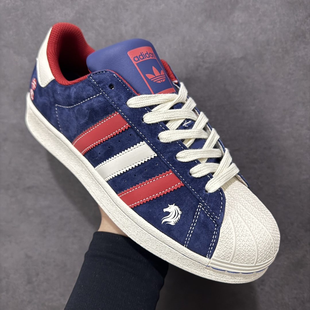 图片[3]-【定制版】AD Originals Superstar 马年限定 贝壳头板鞋 采用全新头层拼接皮革材质 后跟采用特色3D立体印字 渠道正品订单 诠释市场最高工艺水平 全鞋进口头层皮料打造。区别市面普通真标版本，进出专柜无压力 货号：JY8925 尺码：36-45-选品中心