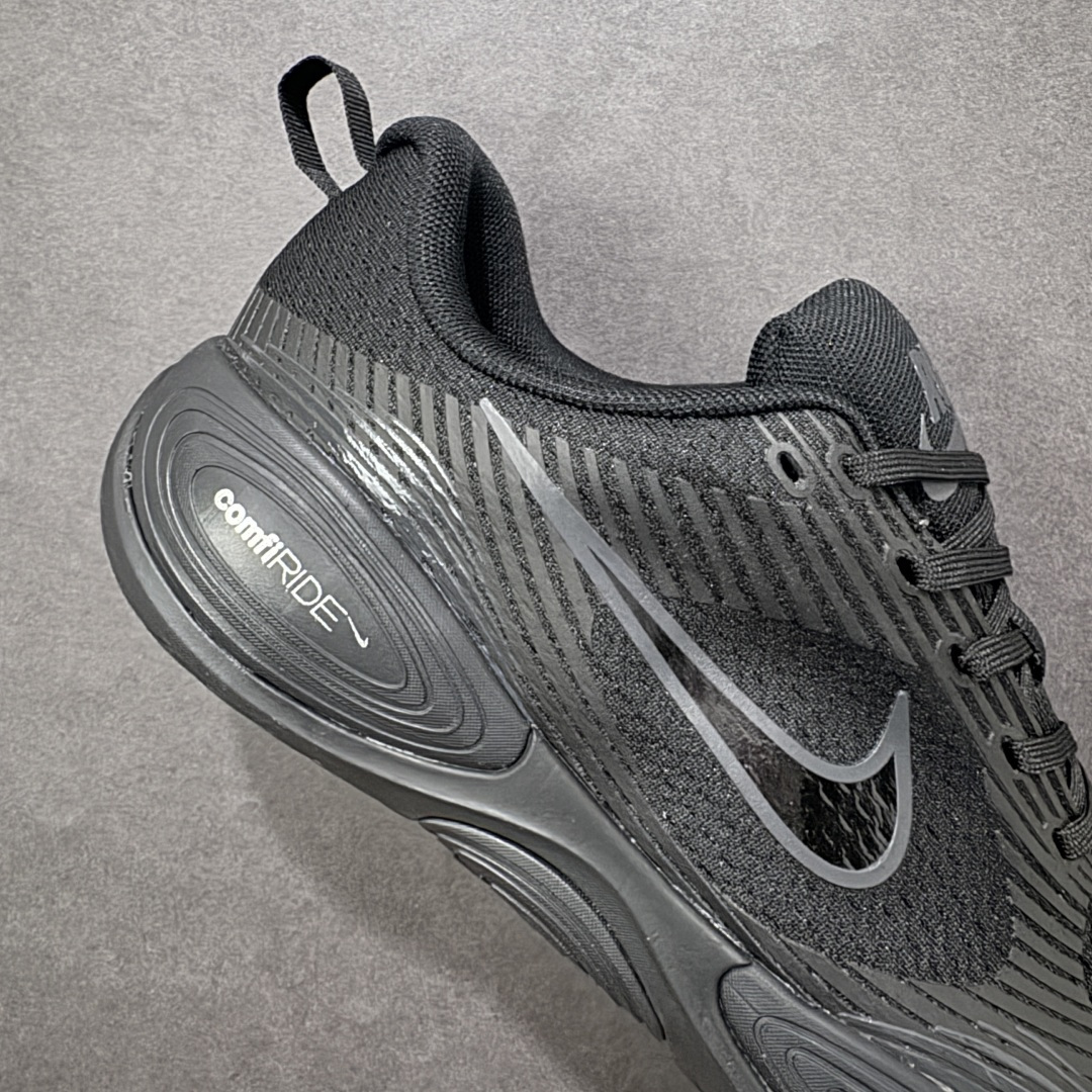 图片[6]-【公司级】NIKE COMFIRIDE 透气防震运动跑步鞋 搭载柔软厚实的 ComfiRide 泡绵缓震配置，助你征服充满挑战的路面，大步流星，微笑前行。该鞋款舒适非凡，让你爱不释脚。织物与合成材质组合鞋面，帮助双足保持稳固。鞋款搭载缓震配置，鞋舌和鞋口融入柔软接触点，缔造出众舒适度。橡胶外底，塑就出色抓地力，助力一路畅跑。 尺码：40-45 货号：DX5886-006-选品中心