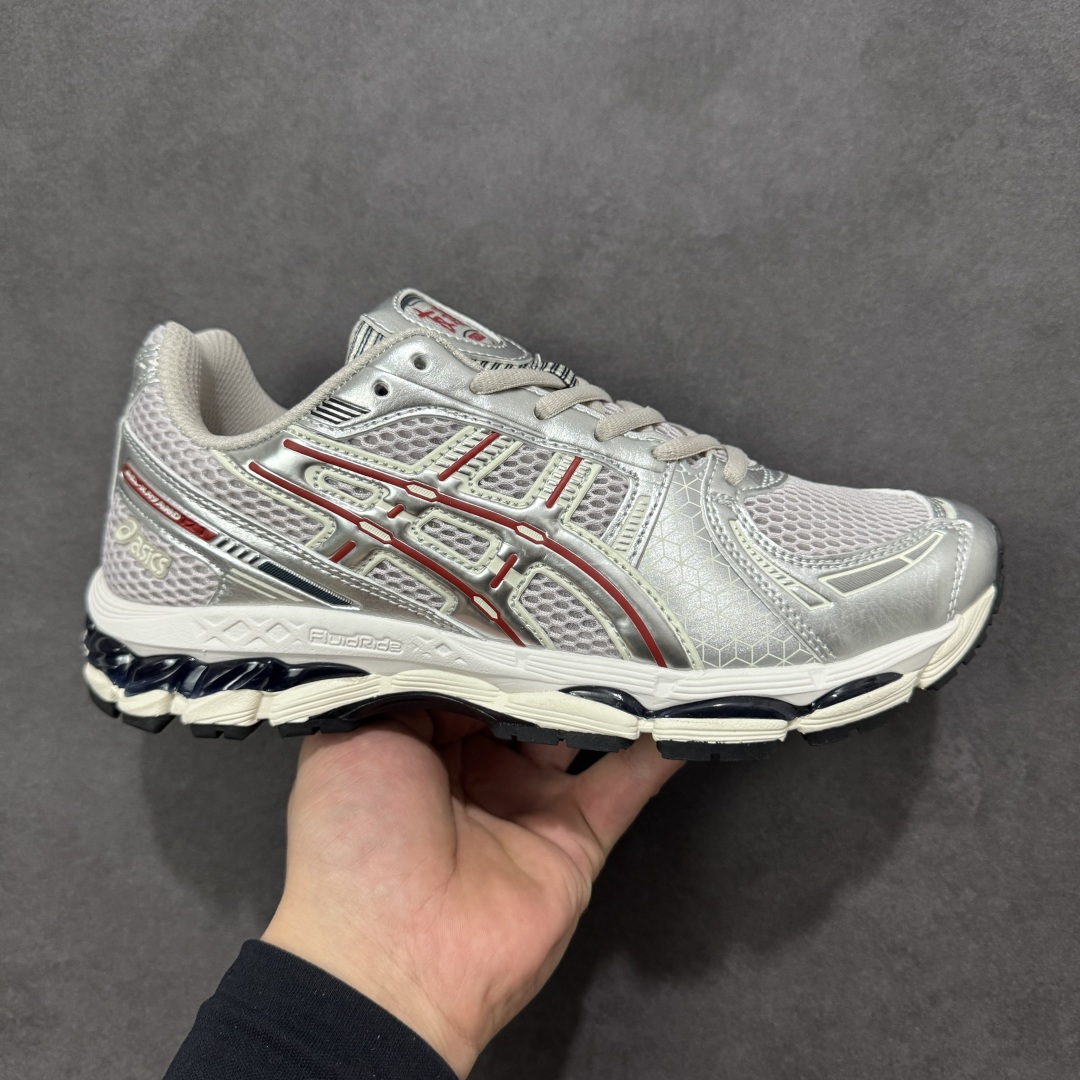 【公司级】亚瑟士 KITH x Asics Gel-Kayano 12.1 “Light Sage”运动舒适防滑透气 低帮跑步鞋 厚底增高老爹鞋 货号：1203A905-020 尺码：36-47（半）-选品中心