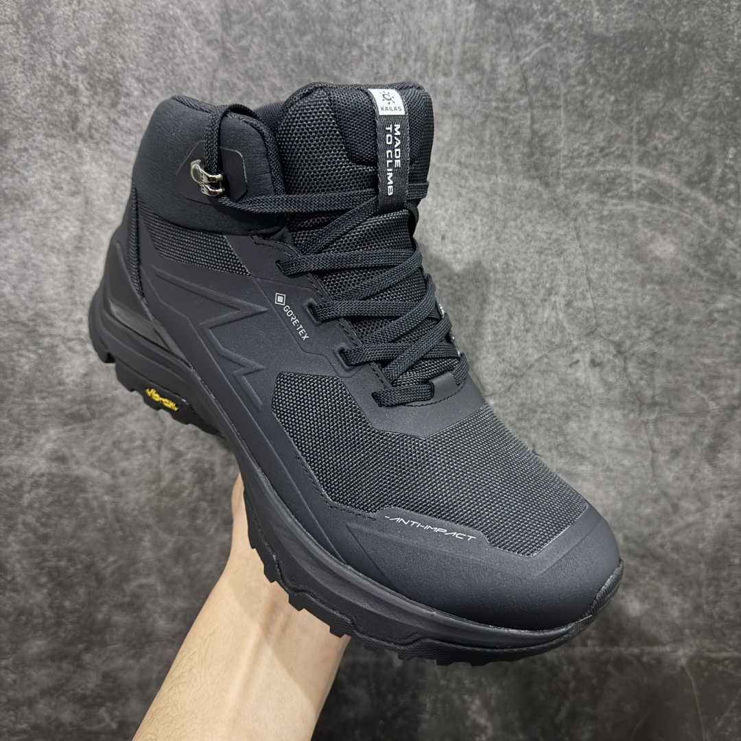 图片[3]-【纯原Top版】凯乐石KAILAS 界山GTX Mid 中帮鞋带款户外运动 防滑耐磨防水 低帮 登山徒步鞋 男款 KAILAS凯乐石品牌是全球三大全系攀登品牌之一，于2003年创立于中国广州，致力于为有攀登梦想的户外运动员及爱好者，研发制造功能性专业装备，满足他们在极限环境下安全舒适的需求，凯乐石专注于科技面料的开发及专业功能设计，产品线覆盖登山、攀岩、徒步、越野跑山、露营、旅行等多项户外运动，通过运动员的测试反馈，不断进化迭代，产品荣获国内外大奖71座，发明专利21个，更突破性的自主研发攀登器械，打造出中国的攀登硬实力 尺码：40-45含半码-选品中心