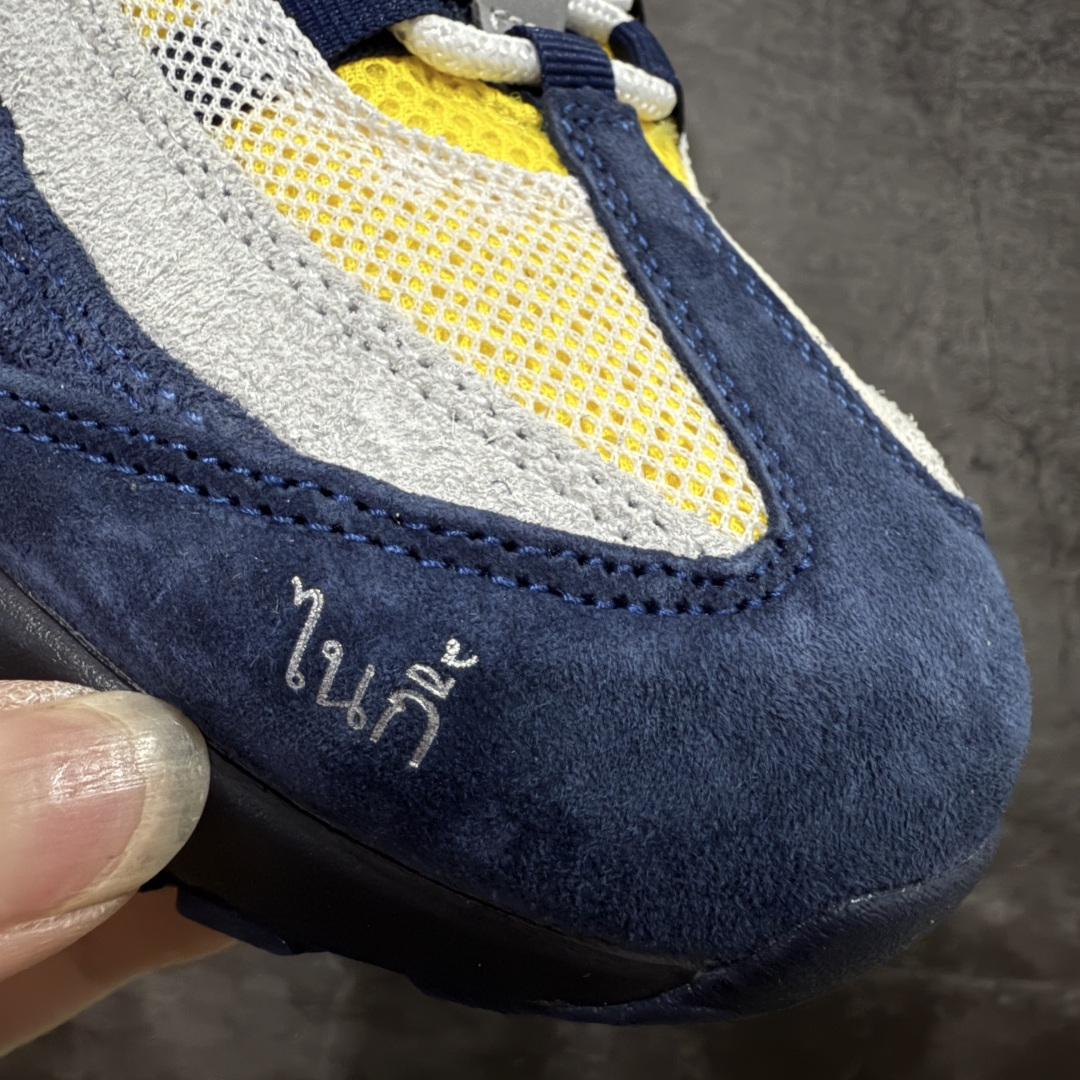 图片[5]-【顶级芯片版】Eric Koston x Nike Air Max 95 \”Obsidian and Speed Yellow\” 蓝白 货号：HQ8492-400 顶级版 开发数月 原版开发 多道QC质检 鞋型完美复刻 原厂级别工艺 正确色卡 正确气垫蓝光 正确大底 独家私模 采用进口头层牛皮拼接 定位高端市场 行业标杆工艺 尺码：40 40.5 41 42 42.5 43 44 44.5 45 46-选品中心
