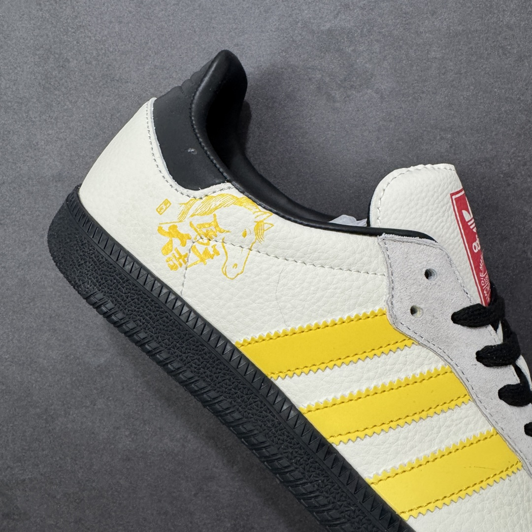 图片[6]-【定制版】adidas SAMBA OG F马年联名款 德训鞋 大厂纯原品质出货 超高清洁度 细节完美 舒适百搭 低帮休闲板鞋 男女同款 货号 ZH2595 尺码：36 36.5 37.5 38 38.5 39 40 40.5 41 42 42.5 43 44 45-选品中心