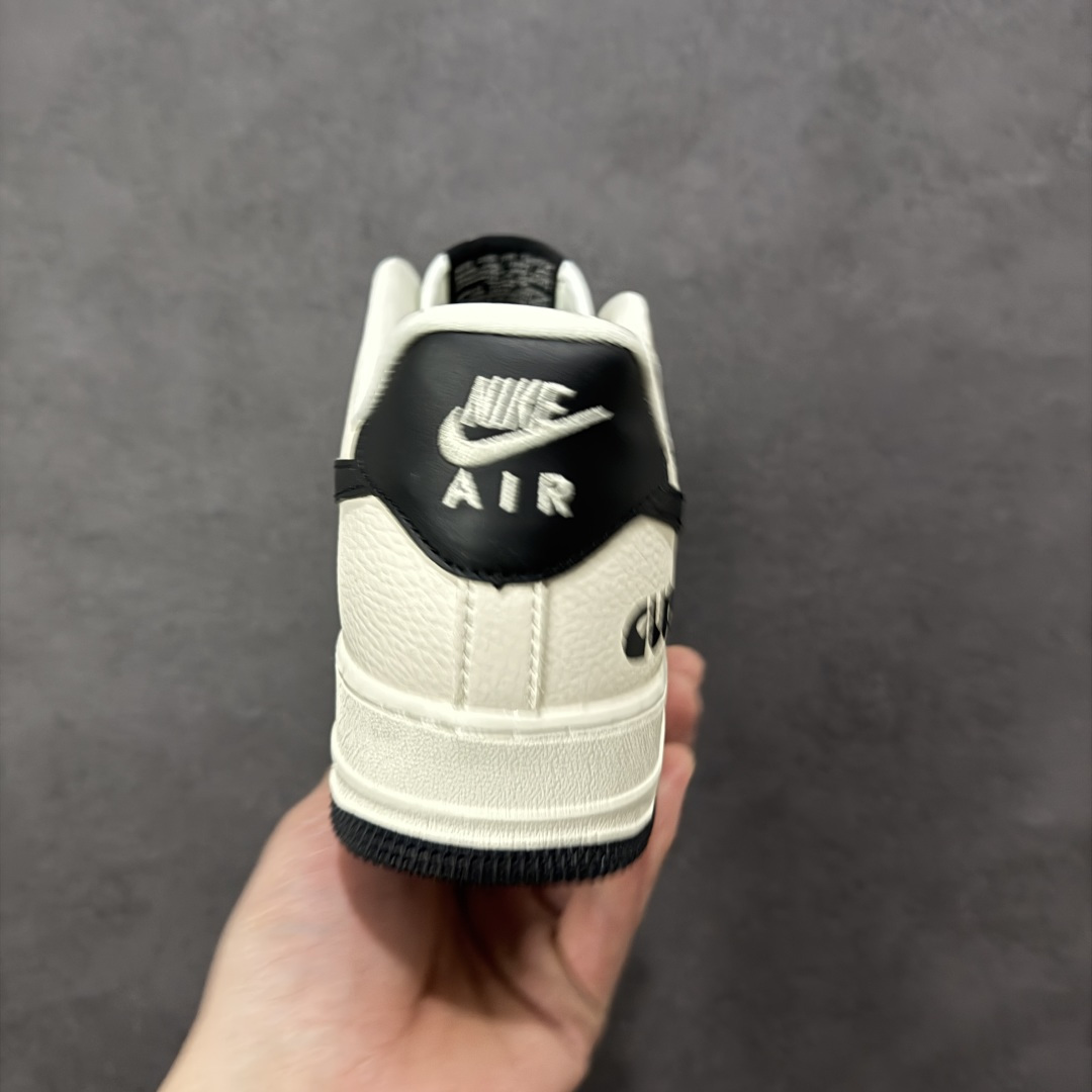 图片[4]-【定制版】Nike Air Force 1\’07 Low 奶白撞黑 空军一号低帮休闲板鞋  #原楦头原纸板 高端定制鞋盒 原厂鞋底 超高清洁度 细节完美 货号：LD1999-018  尺码：36 36.5 37.5 38 38.5 39 40 40.5 41 42 42.5 43 44 44.5 45-选品中心