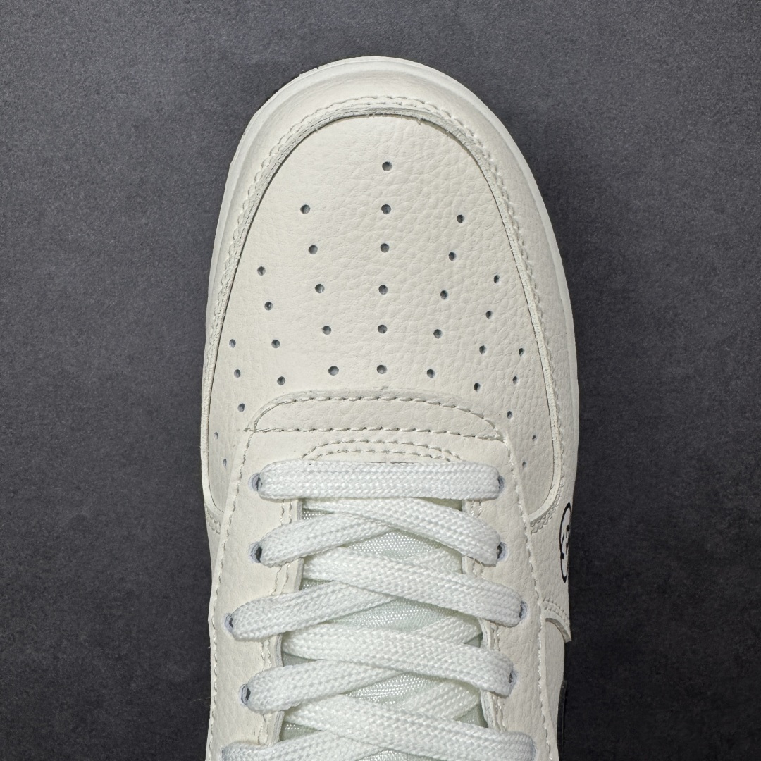 图片[8]-【定制版】Nike Air Force 1\’07 Low 奶白撞黑 空军一号低帮休闲板鞋  #原楦头原纸板 高端定制鞋盒 原厂鞋底 超高清洁度 细节完美 货号：LD1999-018  尺码：36 36.5 37.5 38 38.5 39 40 40.5 41 42 42.5 43 44 44.5 45-选品中心