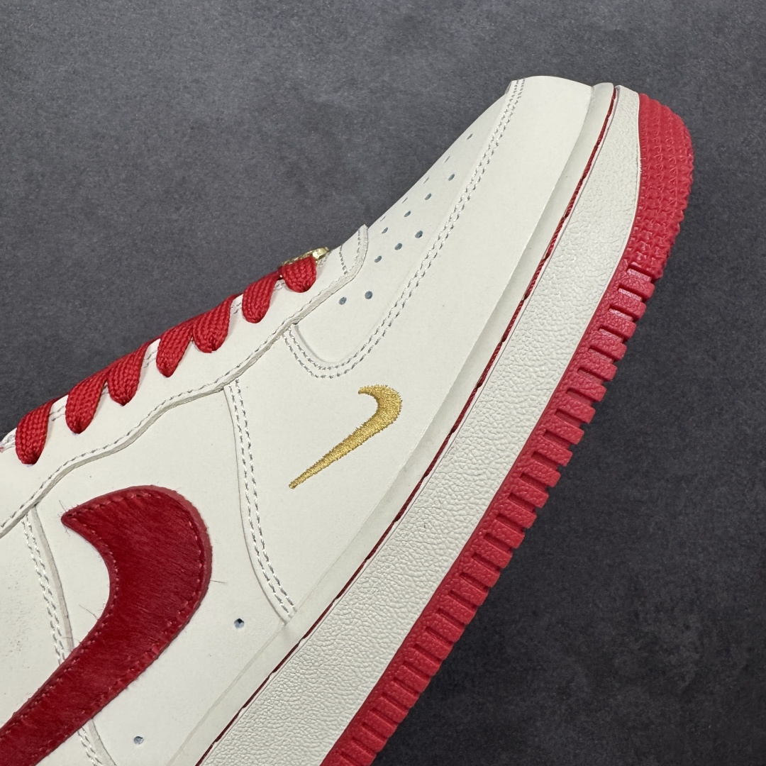 图片[5]-【定制版】NIke Air Force 1 \’07 Low “马年限定–米白嫣红” 空军一号低帮 运动鞋 休闲鞋 折边针车 工艺难度大 原楦头原纸板 高端定制鞋盒 原厂鞋底 超高清洁度 细节完美 货号：NH0601-513 尺码：36 36.5 37.5 38 38.5 39 40 40.5 41 42 42.5 43 44 44.5 45-选品中心