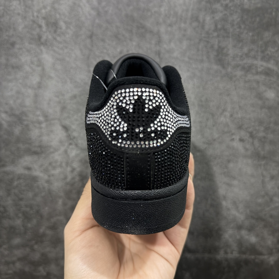 图片[4]-【纯原版】adidas originals Superstar 2 经典舒适 板鞋 女款 黑银 贝壳头系列低帮经典百搭休闲运动板鞋 防滑耐磨 男女同款 货号：IH4200 号码：35-45-选品中心