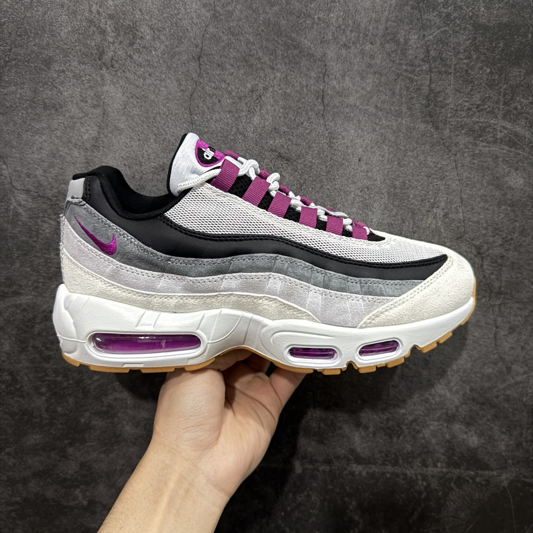 【顶级芯片版】Nike Air Max 95 浅灰紫色 货号:HF7545-100 顶级版 开发数月 原版开发 多道QC质检 鞋型完美复刻 原厂级别工艺 正确色卡 正确气垫蓝光 正确大底 独家私模 采用进口头层牛皮拼接 定位高端市场 行业标杆工艺 尺码:40 40.5 41 42 42.5 43 44 44.5 45 46-选品中心