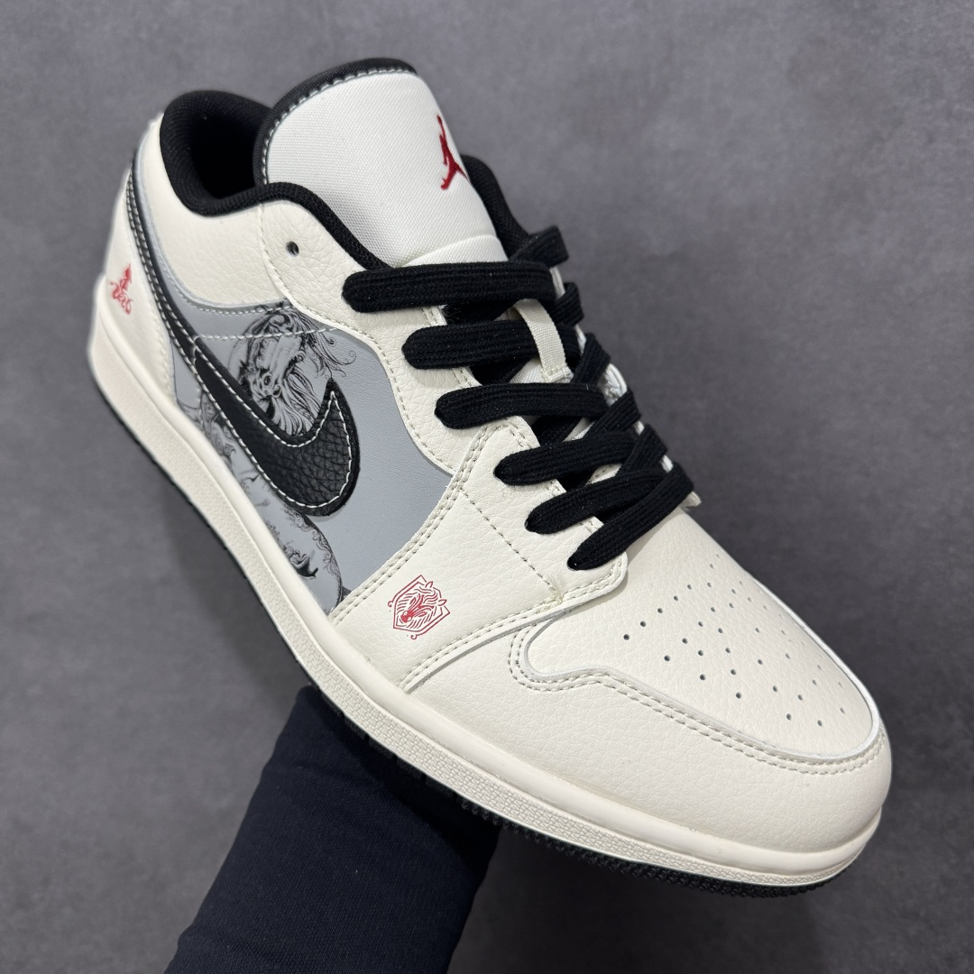 图片[3]-【定制版】Air Jordan 1 Low AJ1 乔1 2026 马年限定 高端定制 低帮复古篮球鞋  #定制皮料 原厂3D打印 定制鞋盒 原楦原纸板 纯正空军版型 内置全掌气垫 货号：FF9989-034  尺码：36 36.5 37.5 38 38.5 39 40 40.5 41 42 42.5 43 44 44.5 45-选品中心