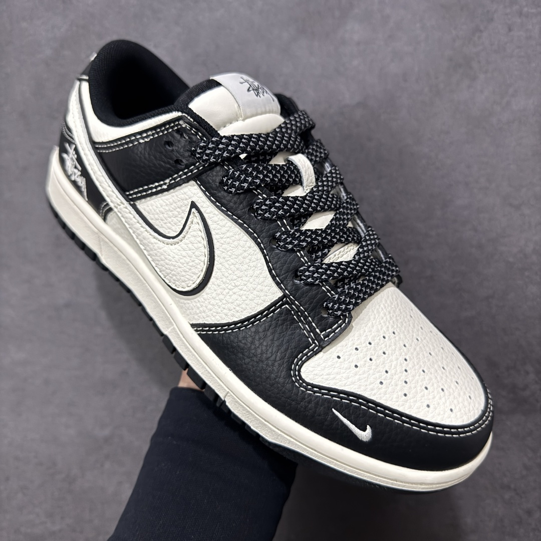 图片[3]-【定制版】Nike Dunk Low Retro 斯图西联名 周年高端定制 低帮休闲板鞋 #定制鞋盒 大厂纯原品质出货 超高清洁度 皮料切割干净无任何毛边 细节完美 货号：XX3168-181 尺码：36 36.5 37.5 38 38.5 39 40 40.5 41 42 42.5 43 44 44.5 45-选品中心