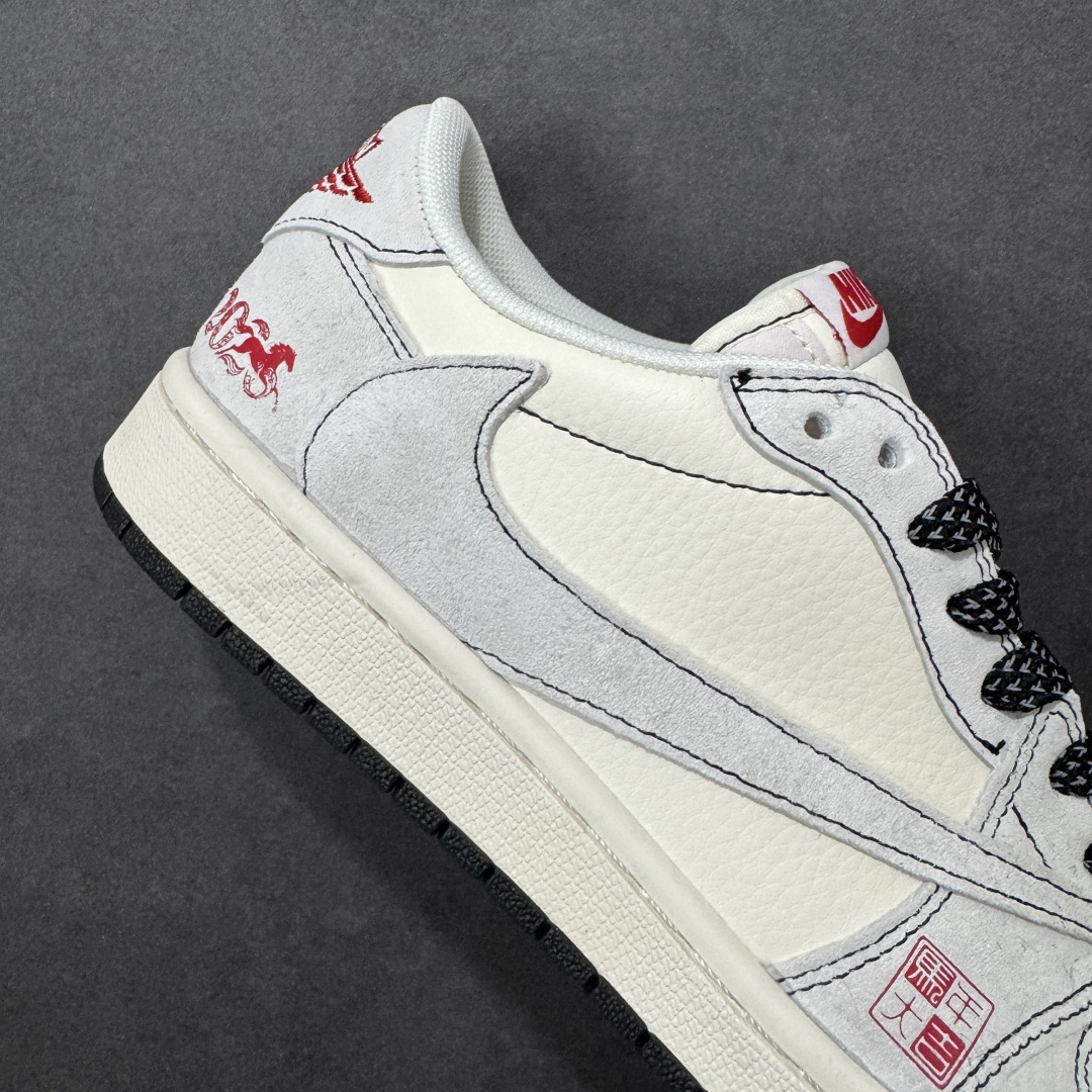 图片[6]-【定制版】Air Jordan 1 Low AJ1 乔1 马年限定 高端定制 低帮倒钩复古篮球鞋  #定制皮料 原厂3D打印 定制鞋盒 原楦原纸板 纯正空军版型 内置全掌气垫 货号：DX5688-002  尺码：36 36.5 37.5 38 38.5 39 40 40.5 41 42 42.5 43 44 44.5 45-选品中心