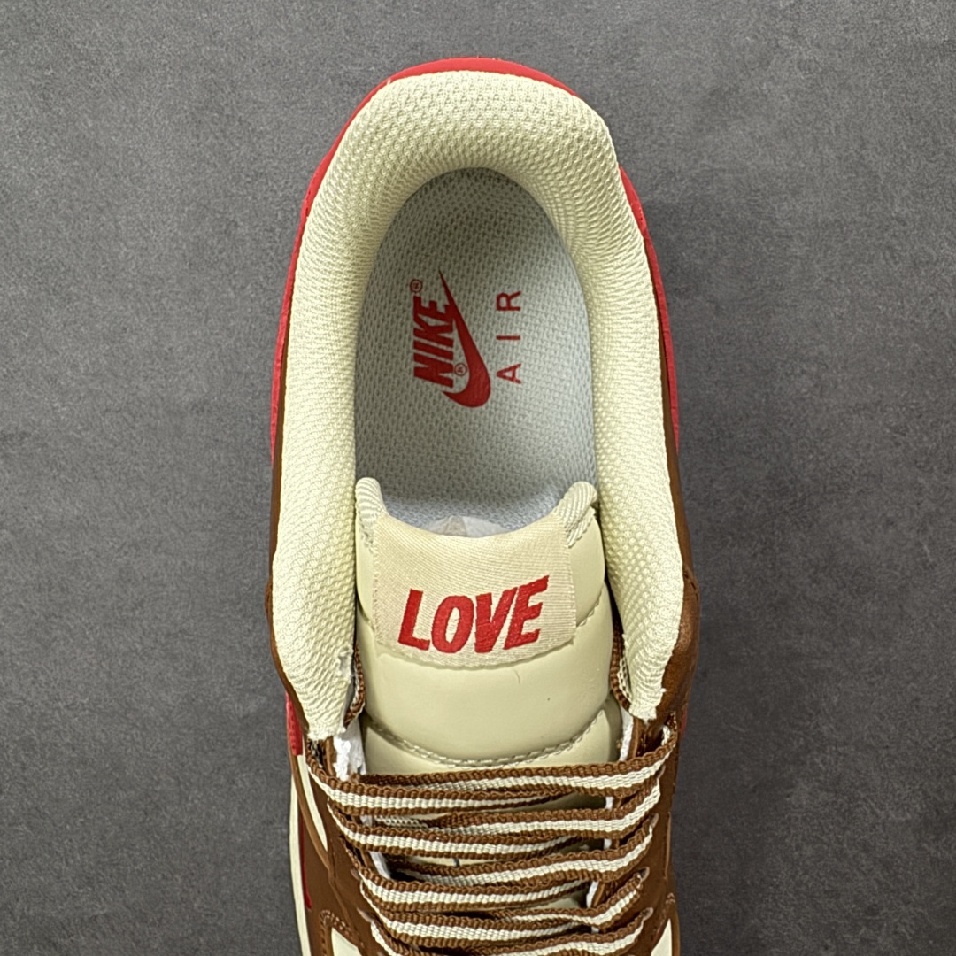 图片[7]-【定制版】NIke Air Force 1 \’07 Low “情人节限定–棕红密心” 空军一号低帮 运动鞋 休闲鞋 折边针车 工艺难度大 原楦头原纸板 高端定制鞋盒 原厂鞋底 超高清洁度 细节完美 货号：NH0601-538 尺码：36 36.5 37.5 38 38.5 39 40 40.5 41 42 42.5 43 44 44.5 45-选品中心