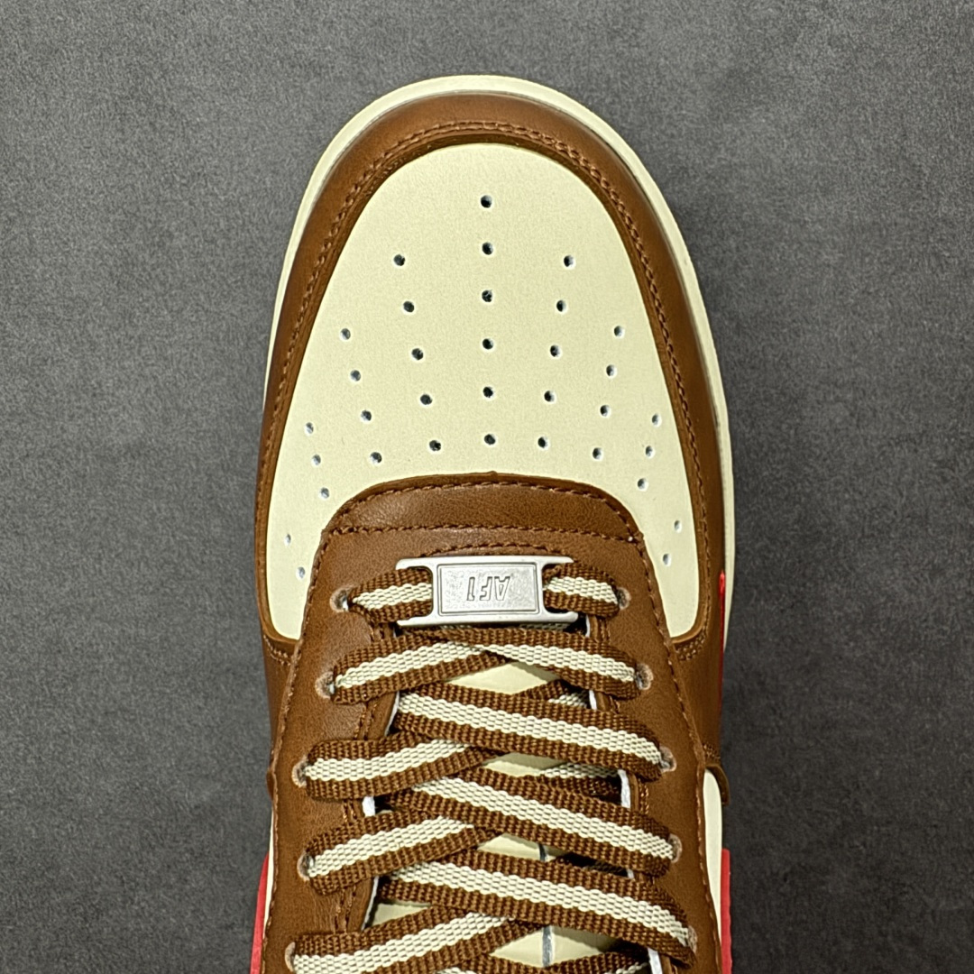 图片[8]-【定制版】NIke Air Force 1 \’07 Low “情人节限定–棕红密心” 空军一号低帮 运动鞋 休闲鞋 折边针车 工艺难度大 原楦头原纸板 高端定制鞋盒 原厂鞋底 超高清洁度 细节完美 货号：NH0601-538 尺码：36 36.5 37.5 38 38.5 39 40 40.5 41 42 42.5 43 44 44.5 45-选品中心