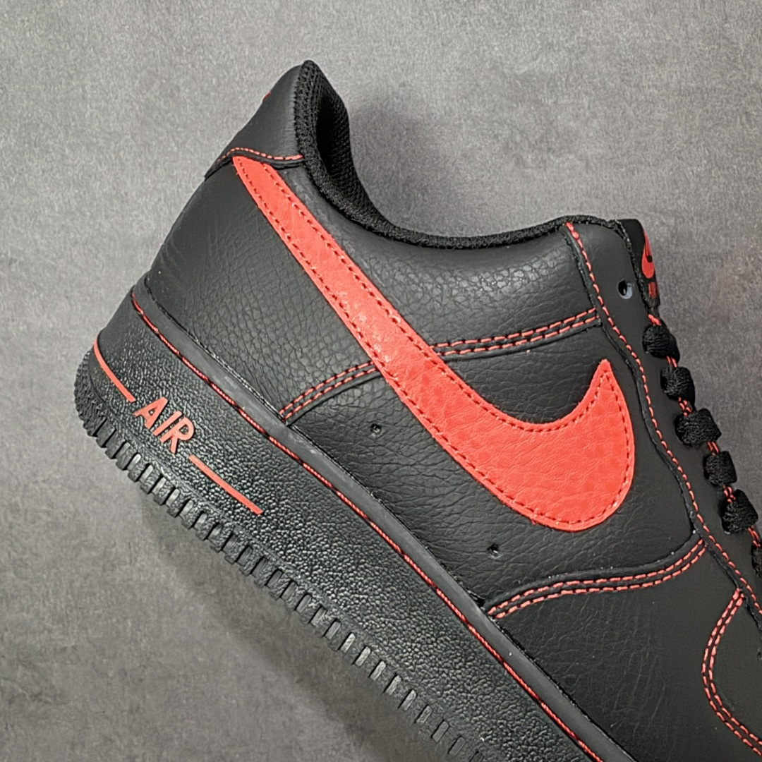 图片[6]-【定制版】Nike Air Force 1\’07 Low 黑红 空军一号低帮休闲板鞋  #定制皮料 原厂3D打印 定制鞋盒 原楦原纸板 纯正空军版型 内置全掌气垫 货号：ZH0316-142  尺码：36 36.5 37.5 38 38.5 39 40 40.5 41 42 42.5 43 44 44.5 45-选品中心
