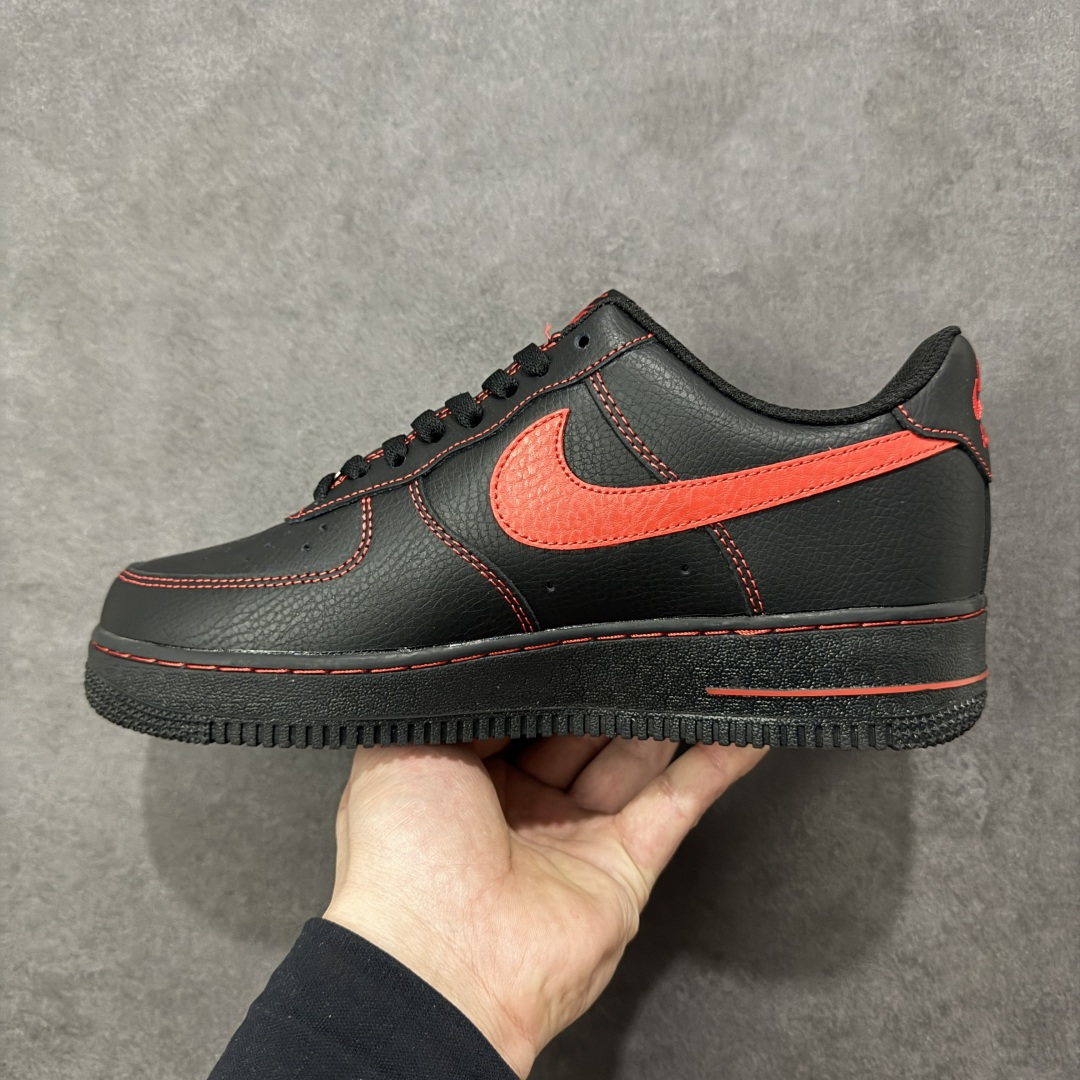 图片[2]-【定制版】Nike Air Force 1\’07 Low 黑红 空军一号低帮休闲板鞋  #定制皮料 原厂3D打印 定制鞋盒 原楦原纸板 纯正空军版型 内置全掌气垫 货号：ZH0316-142  尺码：36 36.5 37.5 38 38.5 39 40 40.5 41 42 42.5 43 44 44.5 45-选品中心