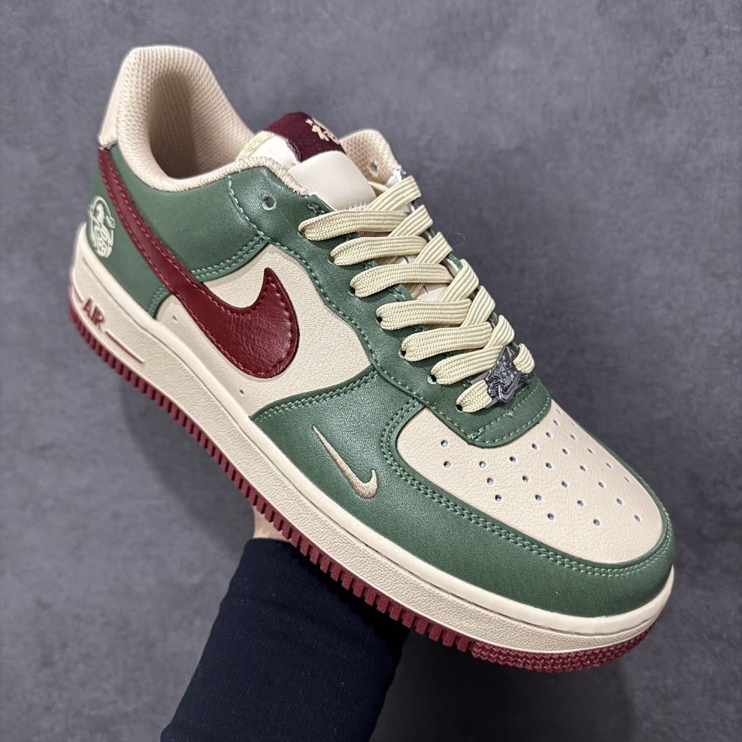 图片[3]-【定制版】公司级NIke Air Force 1 \’07 Low “马年限定–翠绿杏红” 空军一号低帮 运动鞋 休闲鞋 折边针车 工艺难度大 原楦头原纸板 高端定制鞋盒 原厂鞋底 超高清洁度 细节完美 货号：NH0601-518 尺码：36 36.5 37.5 38 38.5 39 40 40.5 41 42 42.5 43 44 44.5 45-选品中心