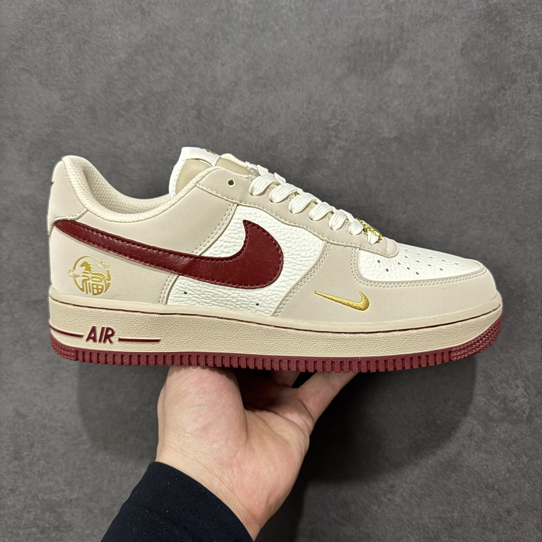 【定制版】公司级NIke Air Force 1 \'07 Low “马年限定--米褐杏红” 空军一号低帮 运动鞋 休闲鞋 折边针车 工艺难度大 原楦头原纸板 高端定制鞋盒 原厂鞋底 超高清洁度 细节完美 货号:NH0601-522 尺码:36 36.5 37.5 38 38.5 39 40 40.5 41 42 42.5 43 44 44.5 45-选品中心