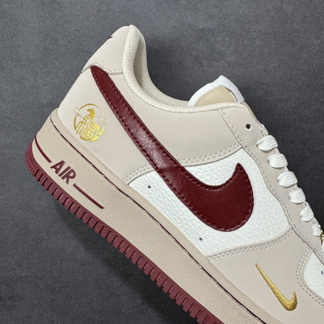 图片[6]-【定制版】公司级NIke Air Force 1 \’07 Low “马年限定–米褐杏红” 空军一号低帮 运动鞋 休闲鞋 折边针车 工艺难度大 原楦头原纸板 高端定制鞋盒 原厂鞋底 超高清洁度 细节完美 货号：NH0601-522 尺码：36 36.5 37.5 38 38.5 39 40 40.5 41 42 42.5 43 44 44.5 45-选品中心