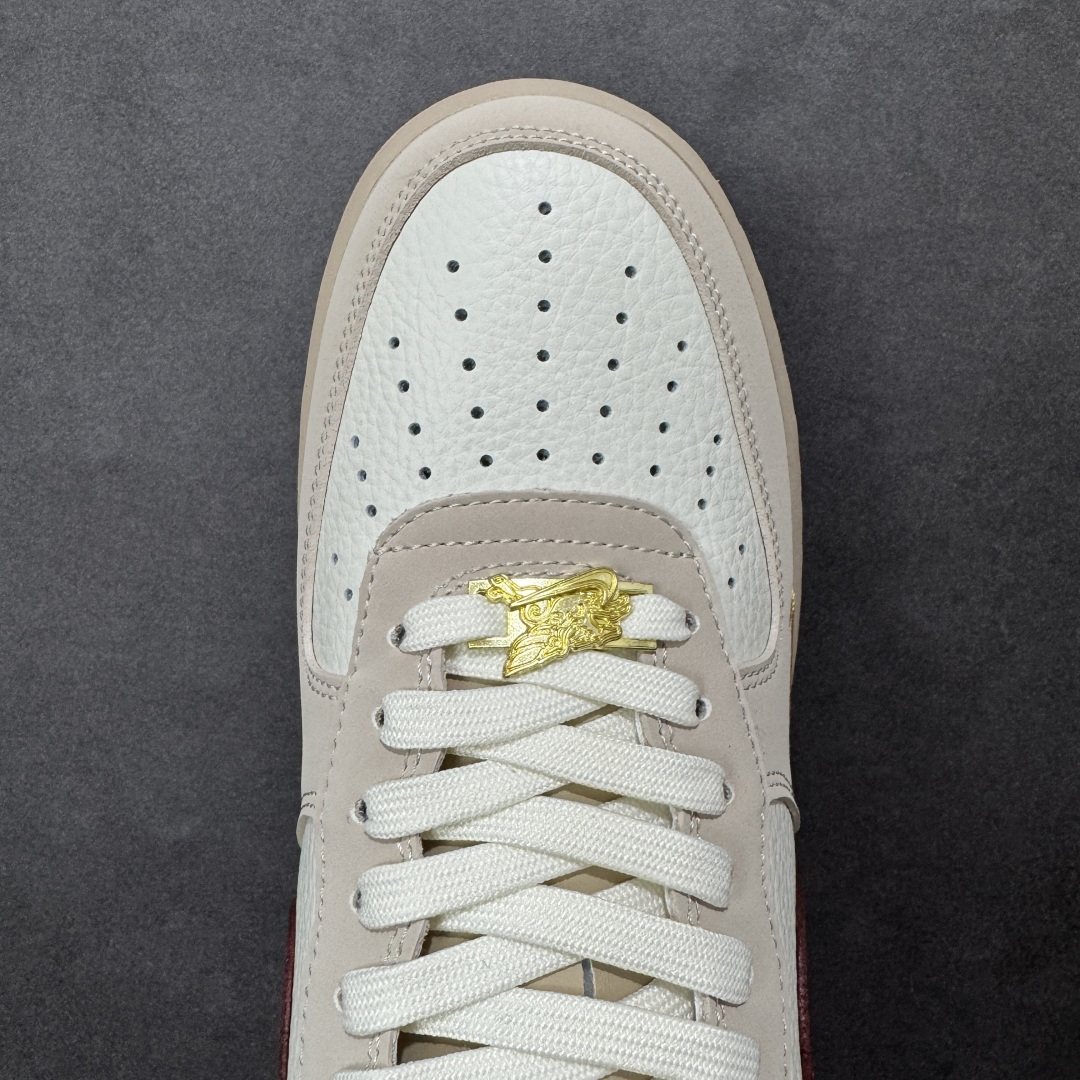 图片[8]-【定制版】公司级NIke Air Force 1 \’07 Low “马年限定–米褐杏红” 空军一号低帮 运动鞋 休闲鞋 折边针车 工艺难度大 原楦头原纸板 高端定制鞋盒 原厂鞋底 超高清洁度 细节完美 货号：NH0601-522 尺码：36 36.5 37.5 38 38.5 39 40 40.5 41 42 42.5 43 44 44.5 45-选品中心