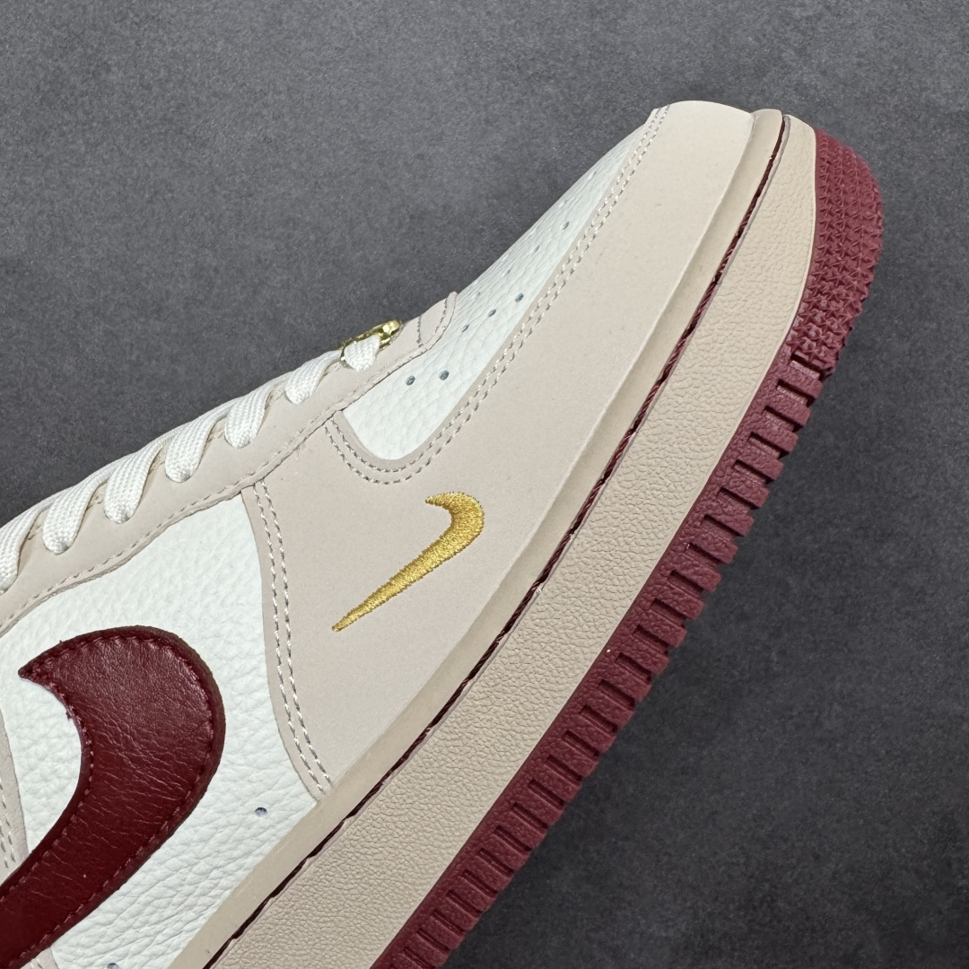 图片[5]-【定制版】公司级NIke Air Force 1 \’07 Low “马年限定–米褐杏红” 空军一号低帮 运动鞋 休闲鞋 折边针车 工艺难度大 原楦头原纸板 高端定制鞋盒 原厂鞋底 超高清洁度 细节完美 货号：NH0601-522 尺码：36 36.5 37.5 38 38.5 39 40 40.5 41 42 42.5 43 44 44.5 45-选品中心
