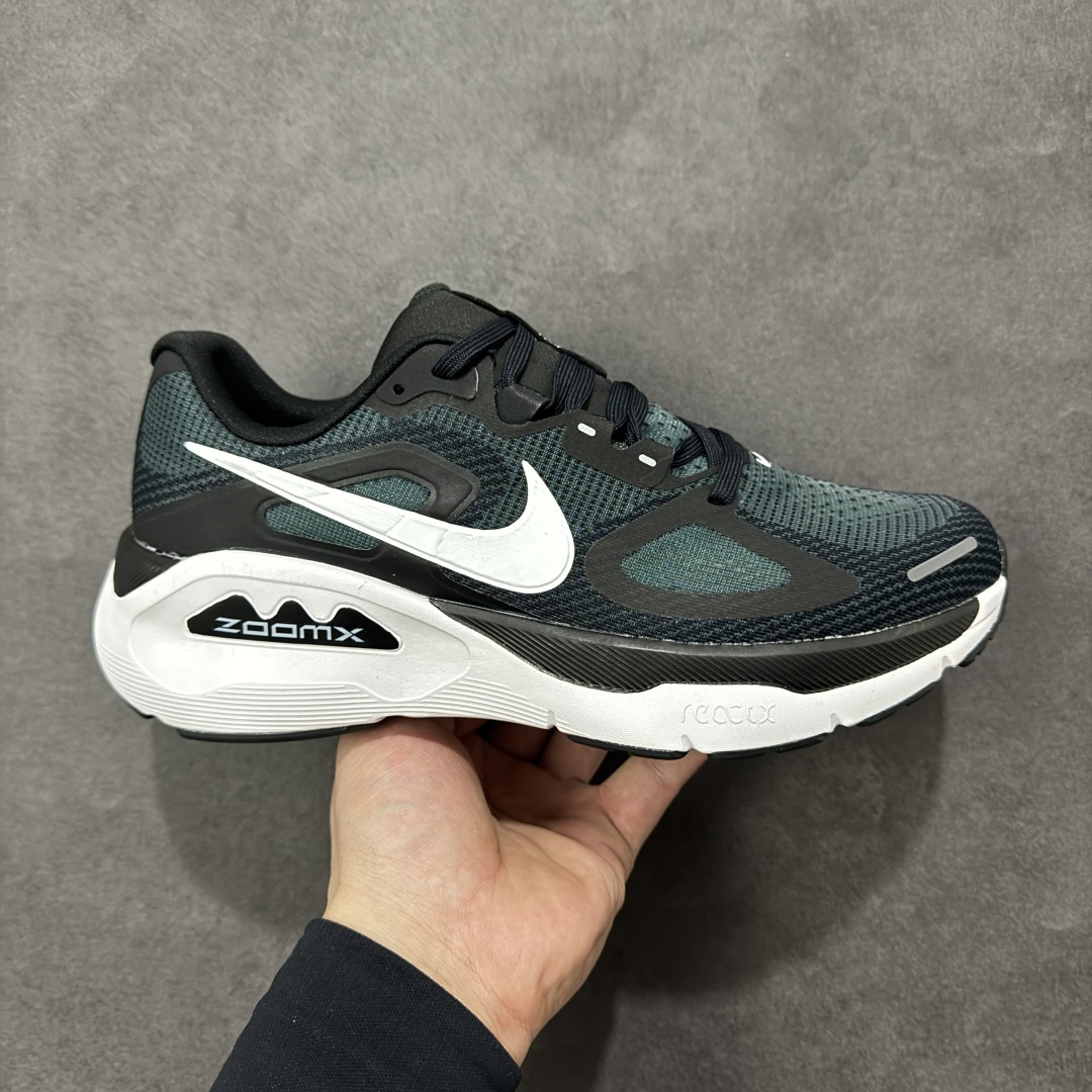 【公司级】NIKE STRUCTURE PLUS 耐克 舒适减震防滑 低帮跑步鞋 全掌ReactX泡绵中底 前掌和后跟还配备了Air Zoom气垫单元 据说跑起来更快更舒适哦 这次最大的升级点 首次引入了ReactX泡绵 货号:HQ3048-001 尺码:40-45-选品中心