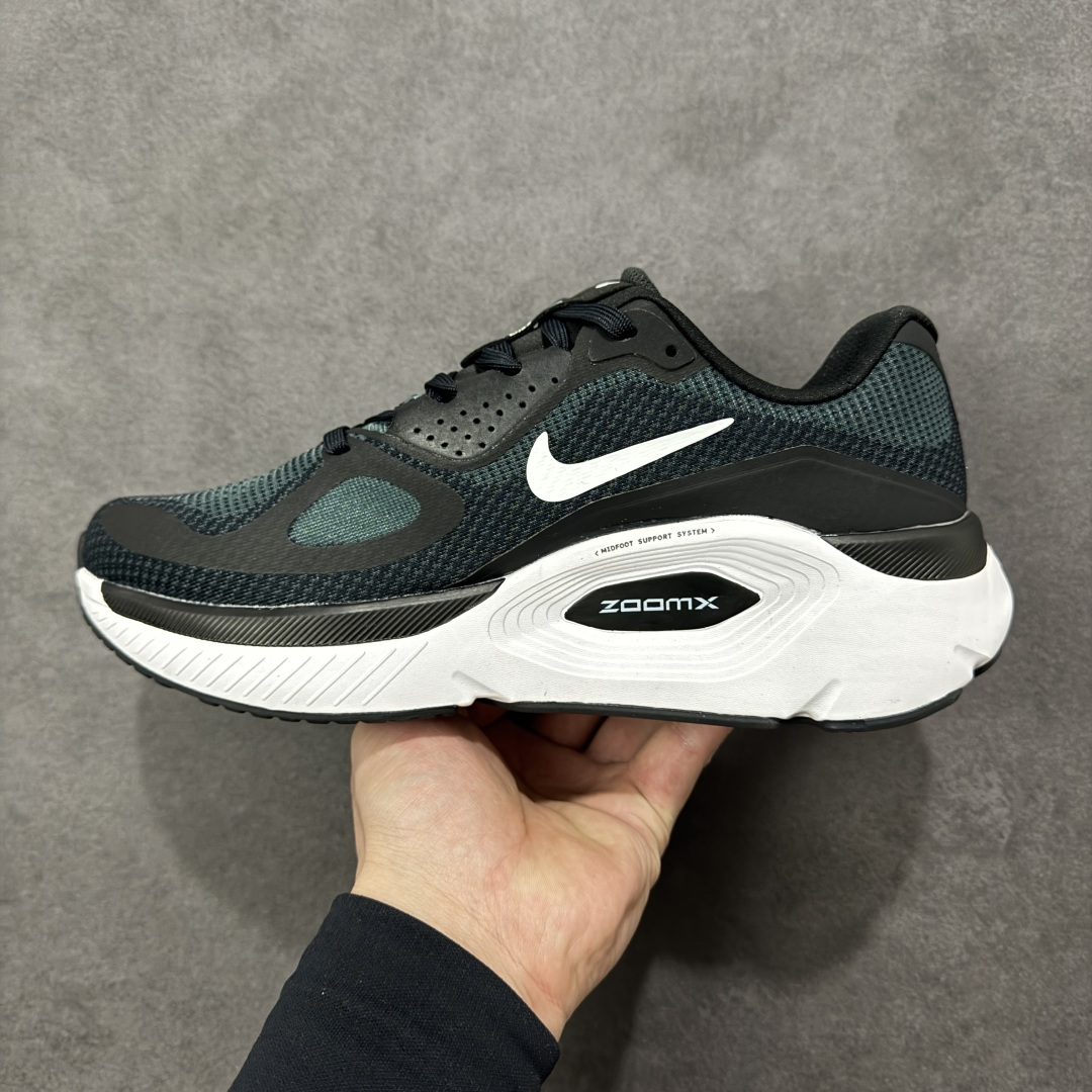 图片[2]-【公司级】NIKE STRUCTURE PLUS 耐克 舒适减震防滑 低帮跑步鞋 全掌ReactX泡绵中底 前掌和后跟还配备了Air Zoom气垫单元 据说跑起来更快更舒适哦 这次最大的升级点 首次引入了ReactX泡绵 货号：HQ3048-001 尺码：40-45-选品中心