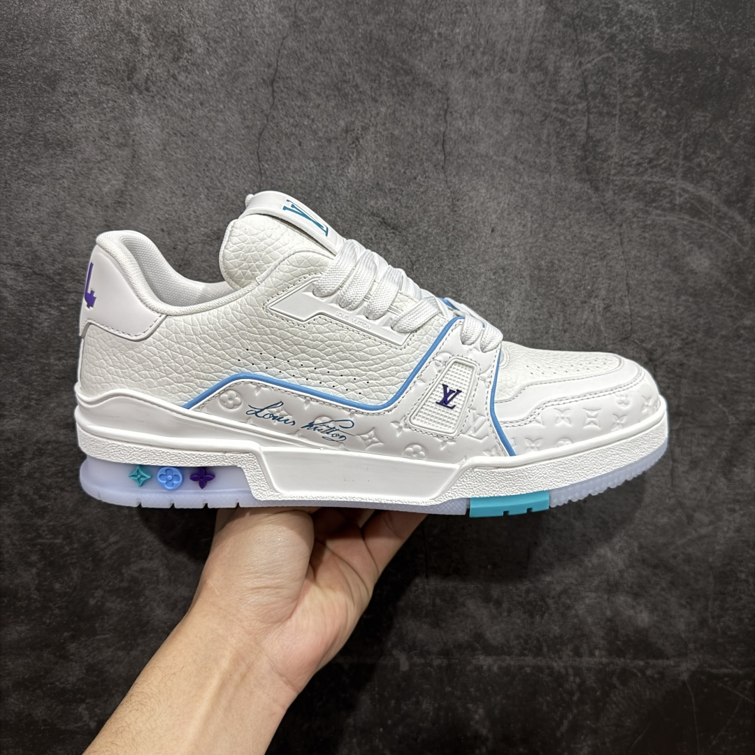 【PK纯原版】Louis Vuitton 路易威登 LV Trainer 低帮休闲板鞋 同步官方2025最新原版包装 海淘代购同渠道品质 高端零售 外贸充正专供 原版购入开发 ZP级全套包装 完美楦型 正确卡色 大底TPU 质感媲美原版 细节与原版一致 请注意区分市面通货材 尺码：39 40 41 42 43 44 45 46-选品中心