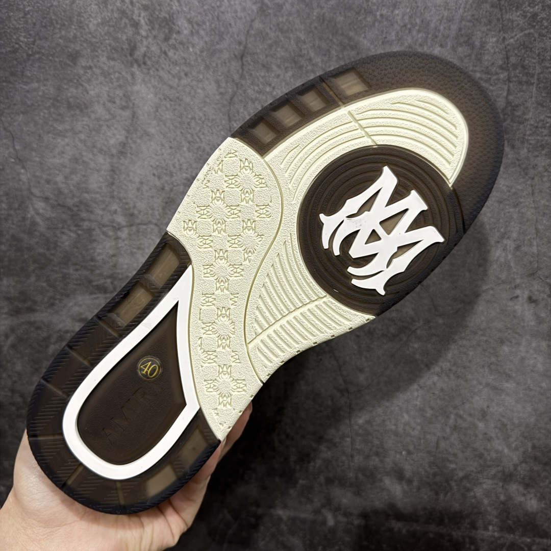 图片[9]-【佛山超A版】AMIRI 埃米尔 MA Skyline系列 复古 厚底 魔术贴 情侣款 休闲运动板鞋 全新MA Skyline系列，立体MA QUAD点缀，采用双色橡胶鞋底搭配质感皮革鞋面，闭合方式采用魔术贴＋鞋带，个性复古篮球风格 ▪️面料： 原版定制进口头层牛皮 ▪️内里： 原版定制透气网里 ▪️大底： 原版开模防滑橡胶材质 ▪️底厚： 4CM ▪️尺码： 男款39-46-选品中心