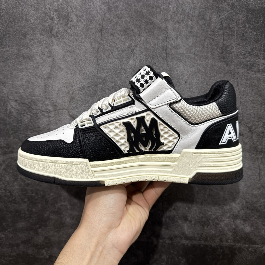 图片[2]-【佛山超A版】AMIRI 埃米尔 MA Skyline系列 复古 厚底 魔术贴 情侣款 休闲运动板鞋 全新MA Skyline系列，立体MA QUAD点缀，采用双色橡胶鞋底搭配质感皮革鞋面，闭合方式采用魔术贴＋鞋带，个性复古篮球风格 ▪️面料： 原版定制进口头层牛皮 ▪️内里： 原版定制透气网里 ▪️大底： 原版开模防滑橡胶材质 ▪️底厚： 4CM ▪️尺码： 男款39-46-选品中心