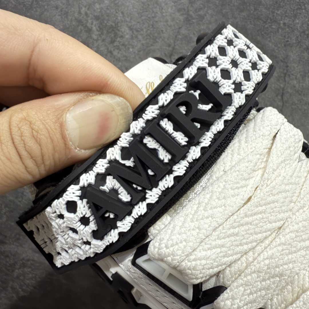 图片[7]-【佛山超A版】AMIRI 埃米尔 MA Skyline系列 复古 厚底 魔术贴 情侣款 休闲运动板鞋 全新MA Skyline系列，立体MA QUAD点缀，采用双色橡胶鞋底搭配质感皮革鞋面，闭合方式采用魔术贴＋鞋带，个性复古篮球风格 ▪️面料： 原版定制进口头层牛皮 ▪️内里： 原版定制透气网里 ▪️大底： 原版开模防滑橡胶材质 ▪️底厚： 4CM ▪️尺码： 男款39-46-选品中心