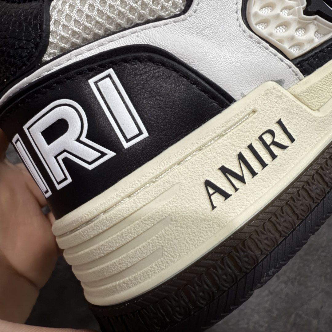 图片[3]-【佛山超A版】AMIRI 埃米尔 MA Skyline系列 复古 厚底 魔术贴 情侣款 休闲运动板鞋 全新MA Skyline系列，立体MA QUAD点缀，采用双色橡胶鞋底搭配质感皮革鞋面，闭合方式采用魔术贴＋鞋带，个性复古篮球风格 ▪️面料： 原版定制进口头层牛皮 ▪️内里： 原版定制透气网里 ▪️大底： 原版开模防滑橡胶材质 ▪️底厚： 4CM ▪️尺码： 男款39-46-选品中心