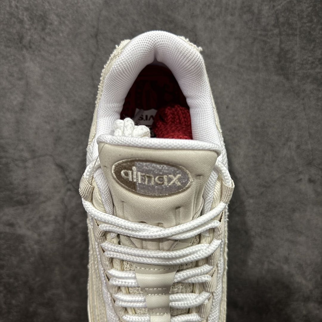 图片[8]-【KZ纯原】Levi\’s x NK Air Max 95 “White and Ecru”舒适耐磨 低帮跑步鞋 男女同款 李维斯联名米色 HM4743-100 外贸顶级专供 区别先行版 全部配色原鞋原尺码开发生产 极致还原 全部原厂材料一比一打造 一眼ZP既视感 欢迎对比市场版本 尺码：40 40.5 41 42 42.5 43 44 44.5 45 46 46.5 47.5 48 48.5-选品中心