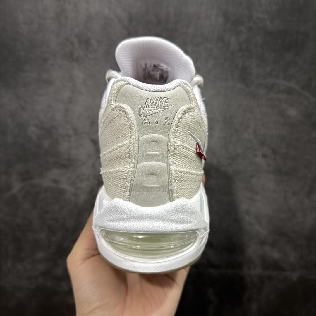 图片[4]-【KZ纯原】Levi\’s x NK Air Max 95 “White and Ecru”舒适耐磨 低帮跑步鞋 男女同款 李维斯联名米色 HM4743-100 外贸顶级专供 区别先行版 全部配色原鞋原尺码开发生产 极致还原 全部原厂材料一比一打造 一眼ZP既视感 欢迎对比市场版本 尺码：40 40.5 41 42 42.5 43 44 44.5 45 46 46.5 47.5 48 48.5-选品中心