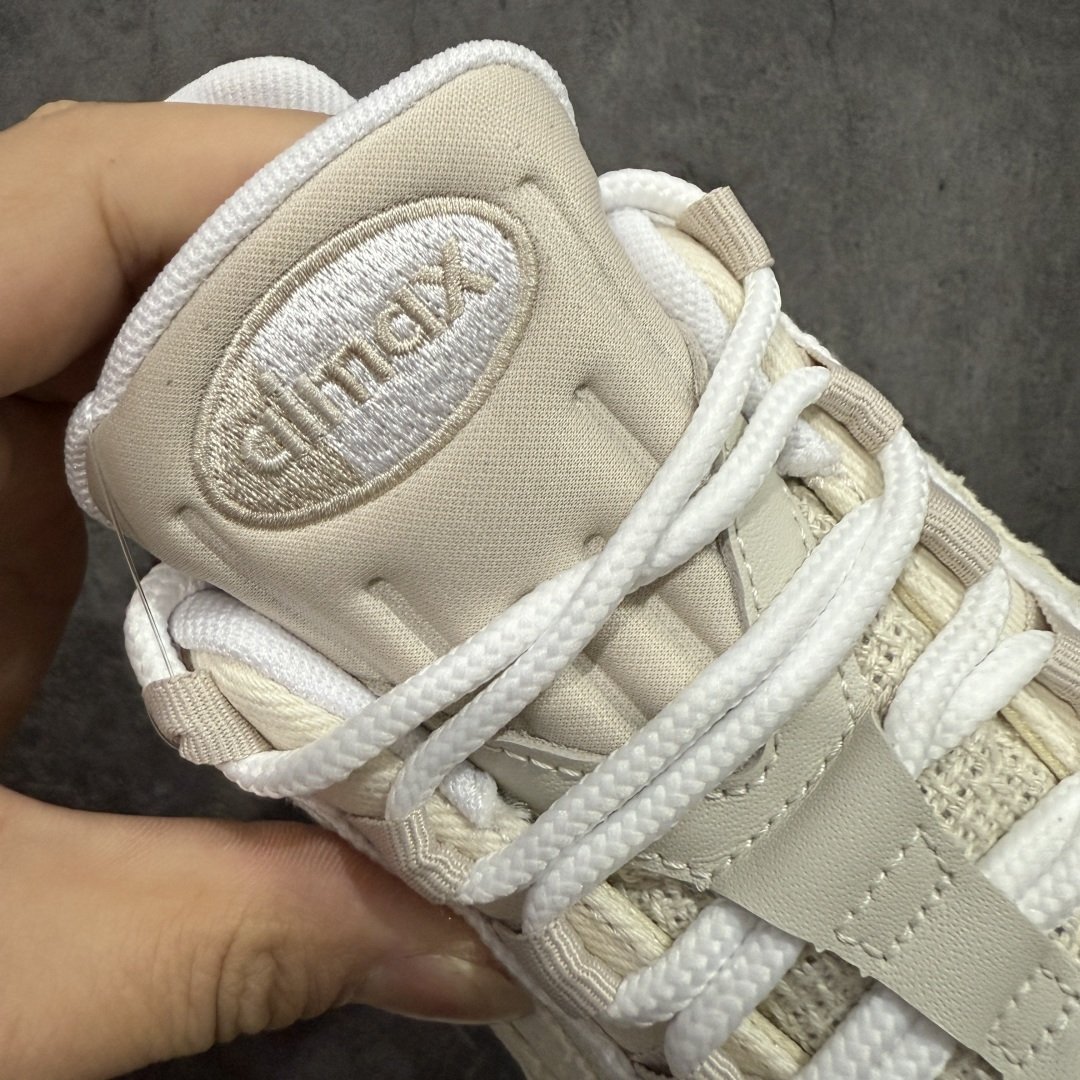 图片[6]-【KZ纯原】Levi\’s x NK Air Max 95 “White and Ecru”舒适耐磨 低帮跑步鞋 男女同款 李维斯联名米色 HM4743-100 外贸顶级专供 区别先行版 全部配色原鞋原尺码开发生产 极致还原 全部原厂材料一比一打造 一眼ZP既视感 欢迎对比市场版本 尺码：40 40.5 41 42 42.5 43 44 44.5 45 46 46.5 47.5 48 48.5-选品中心