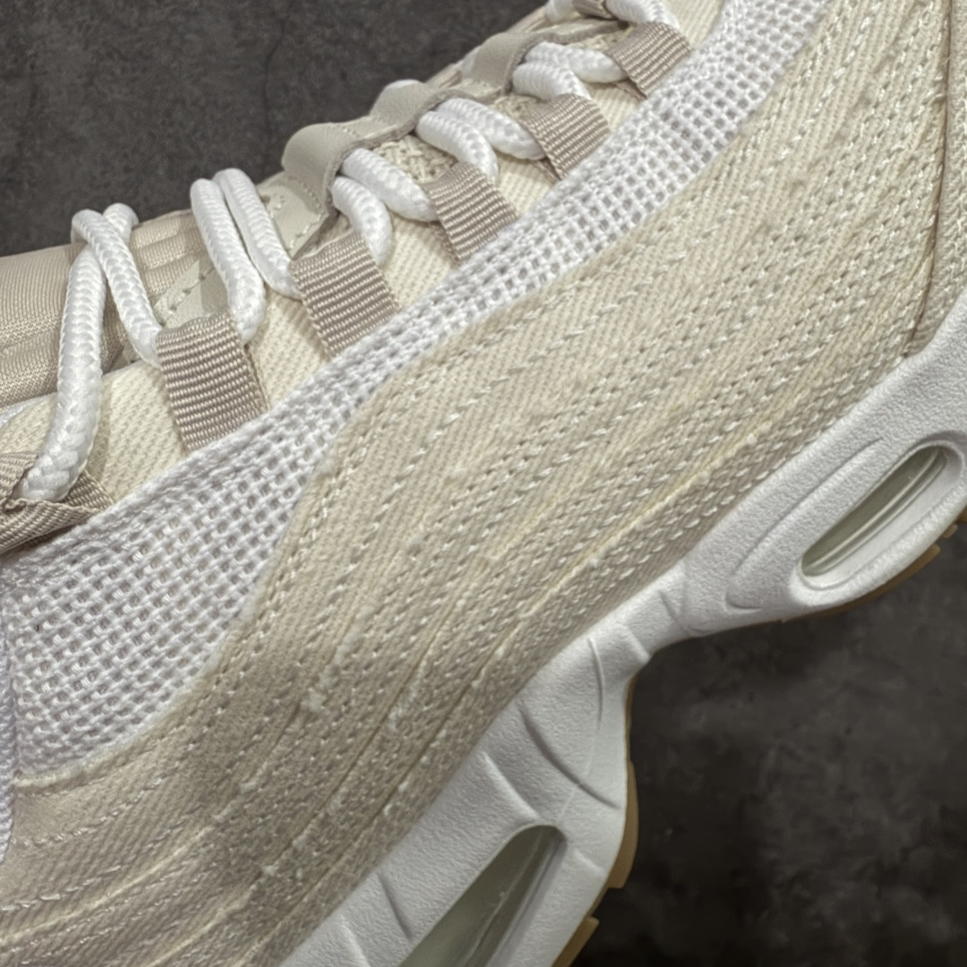图片[4]-【KZ纯原】Levi\’s x NK Air Max 95 “White and Ecru”舒适耐磨 低帮跑步鞋 男女同款 李维斯联名米色 HM4743-100 外贸顶级专供 区别先行版 全部配色原鞋原尺码开发生产 极致还原 全部原厂材料一比一打造 一眼ZP既视感 欢迎对比市场版本 尺码：40 40.5 41 42 42.5 43 44 44.5 45 46 46.5 47.5 48 48.5-选品中心