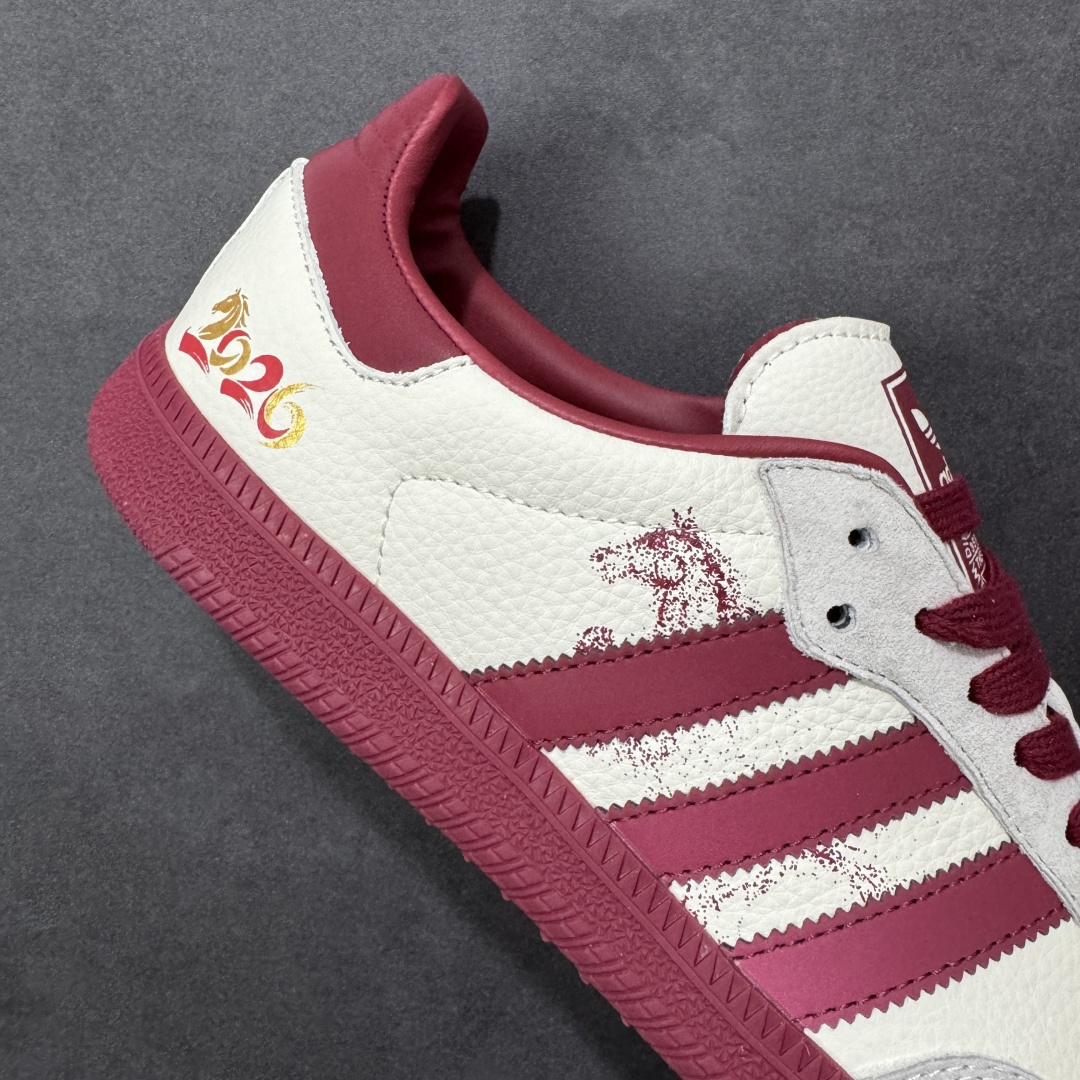 图片[6]-【定制版】adidas SAMBA OG F马年联名款 德训鞋 大厂纯原品质出货 超高清洁度 细节完美 舒适百搭 低帮休闲板鞋 男女同款 货号 LX0909 尺码：36 36.5 37.5 38 38.5 39 40 40.5 41 42 42.5 43 44 45-选品中心