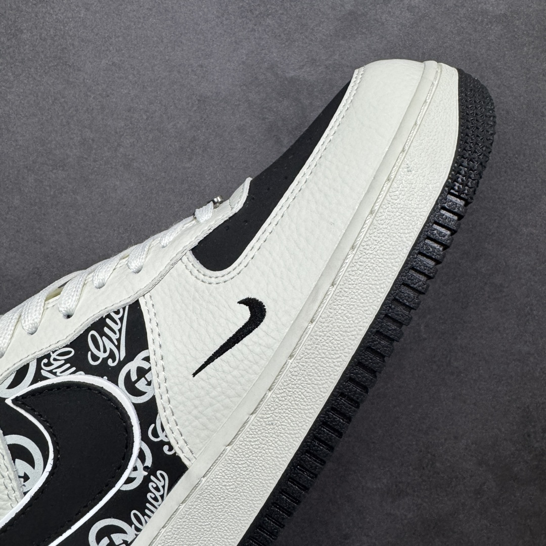 图片[5]-【定制版】公司级NIke Air Force 1 \’07 Low “古驰联名–米黑交织” 空军一号低帮 运动鞋 休闲鞋 折边针车 工艺难度大 原楦头原纸板 高端定制鞋盒 原厂鞋底 超高清洁度 细节完美 货号：XY9025-016 尺码：36 36.5 37.5 38 38.5 39 40 40.5 41 42 42.5 43 44 44.5 45-选品中心