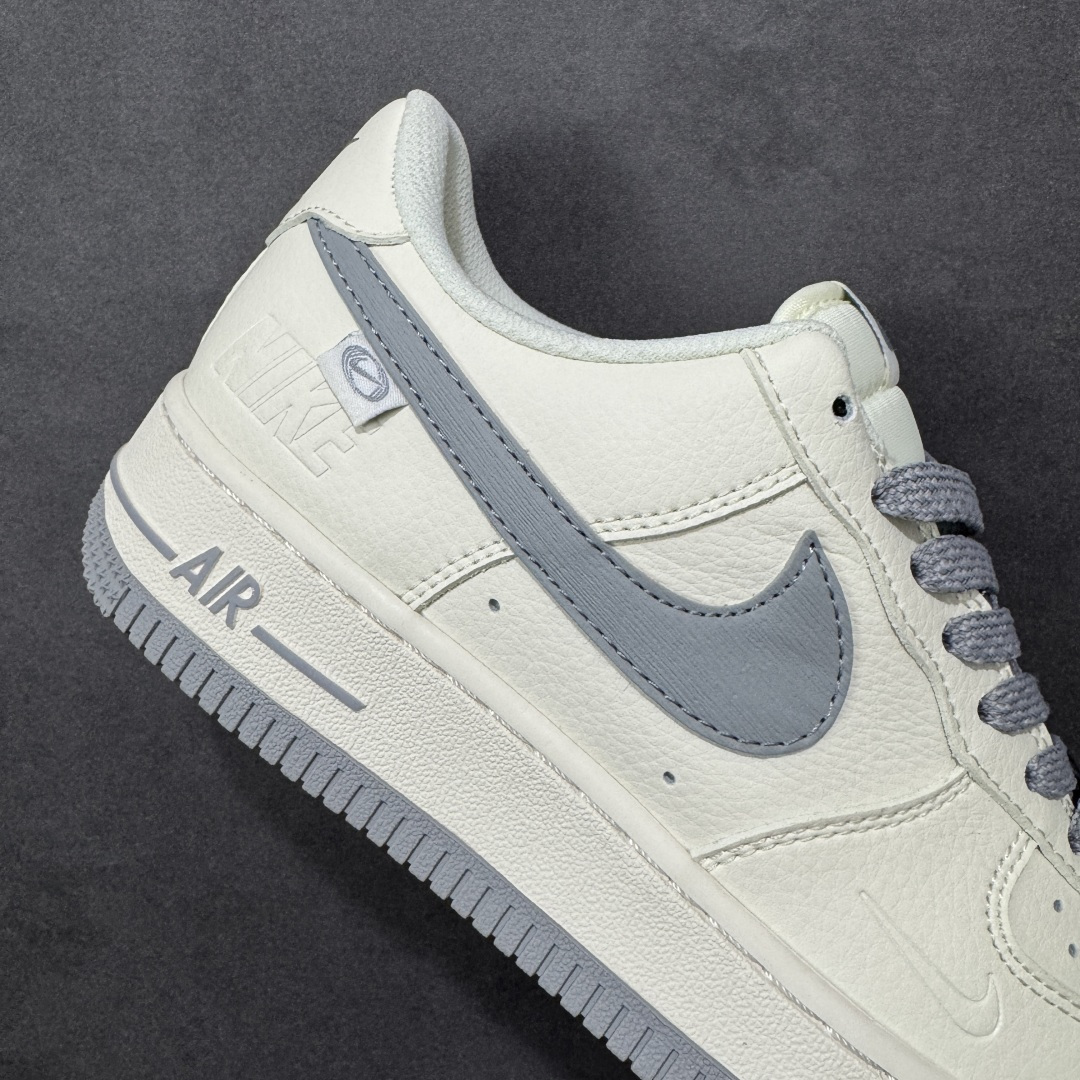 图片[6]-【定制版】Nike Air Force 1\’07 Low 米白烟灰 空军一号低帮休闲板鞋  #原楦头原纸板 高端定制鞋盒 原厂鞋底 超高清洁度 细节完美 货号：SM6668-121  尺码：36 36.5 37.5 38 38.5 39 40 40.5 41 42 42.5 43 44 44.5 45-选品中心